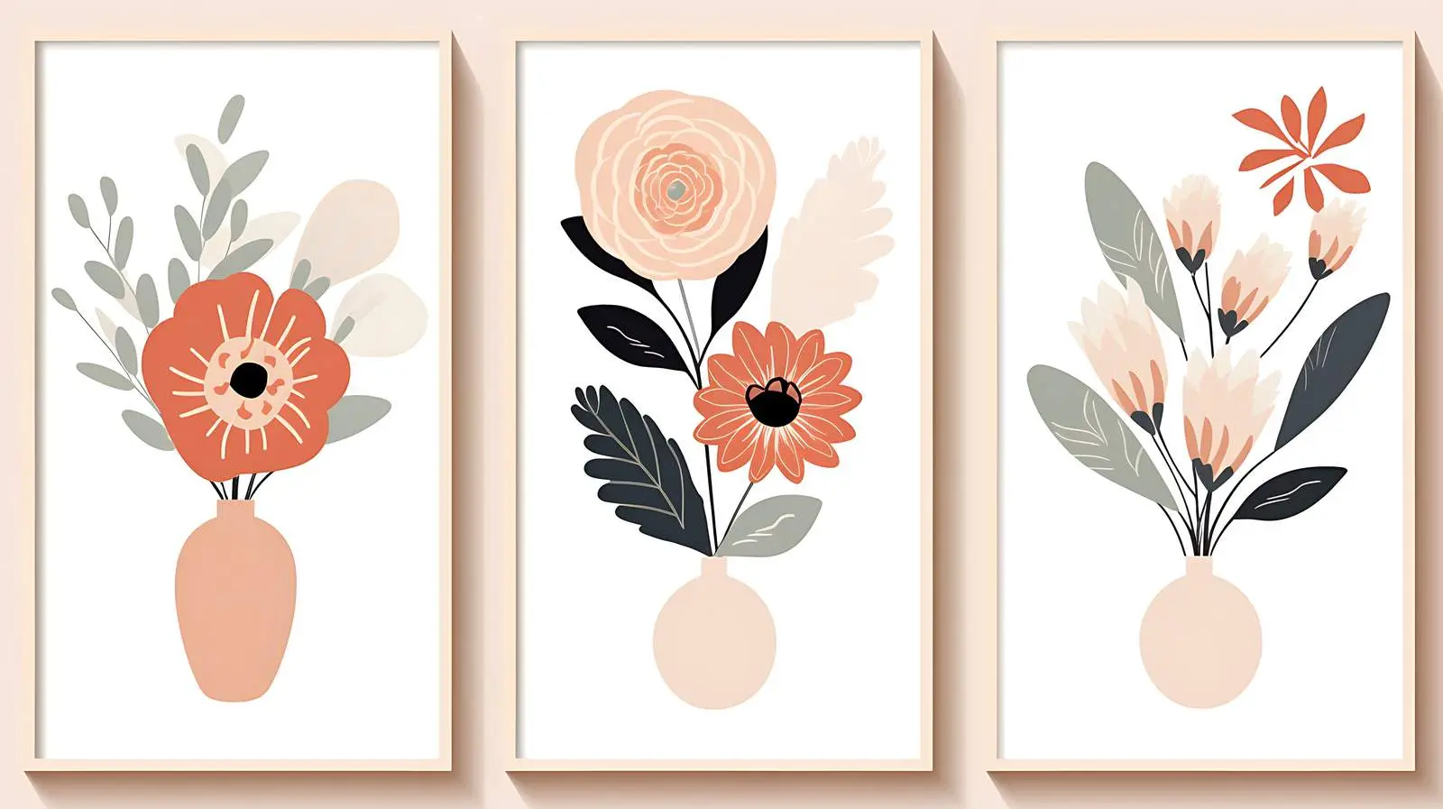 Abstract Flower Market Posters — free download from Dotvec