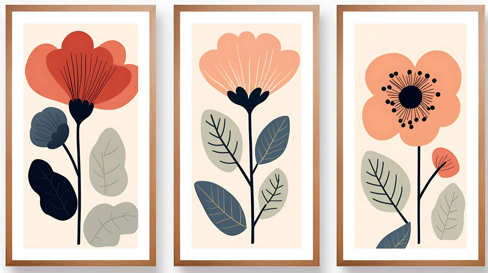 Trendy Botanical Flower Market Posters — free download from Dotvec