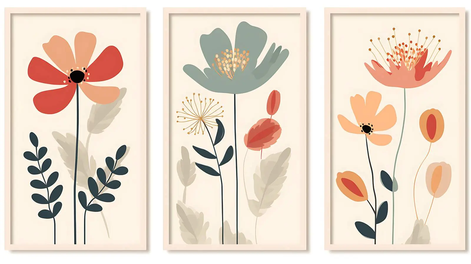 Flower Market Posters Set — free download from Dotvec
