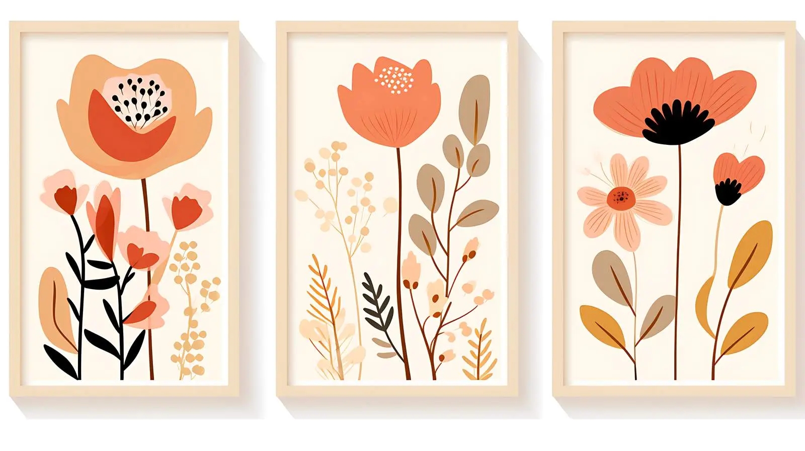 Abstract Flower Market Posters — free download from Dotvec