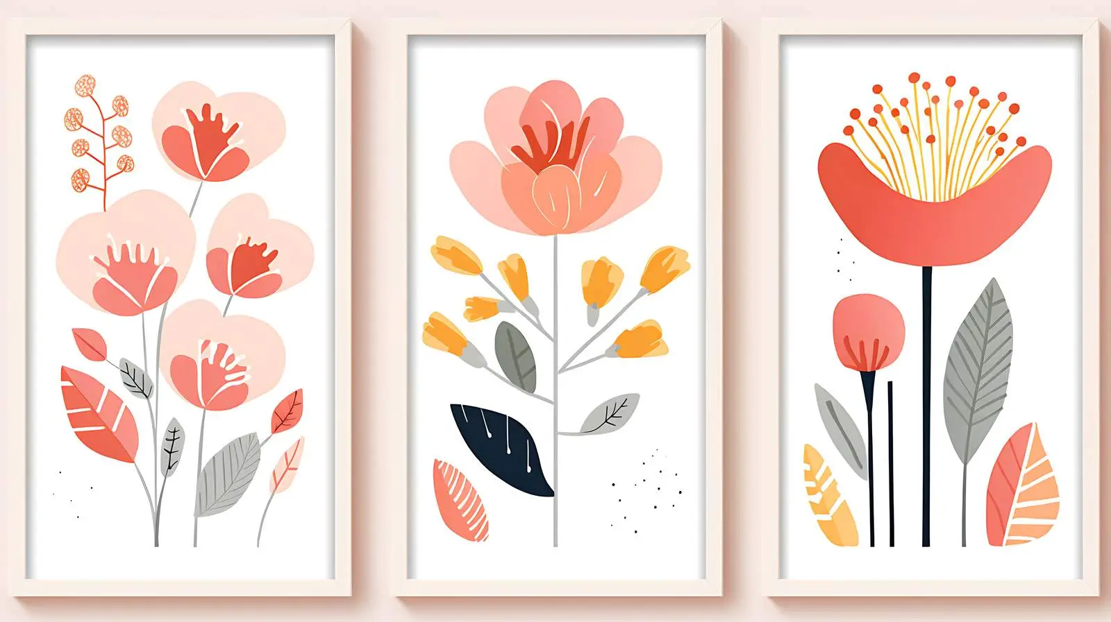 Abstract Flower Market Posters — free download from Dotvec