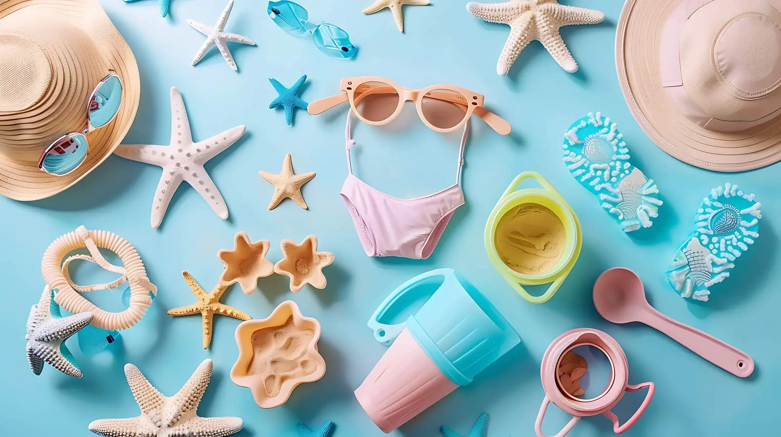 Baby Beach Accessories and Outfits for Kids — free download from Dotvec