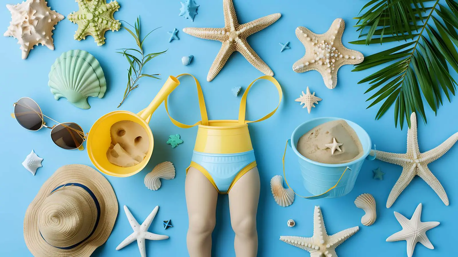Baby Beach Accessories and Clothing Collection – free float image from Dotvec