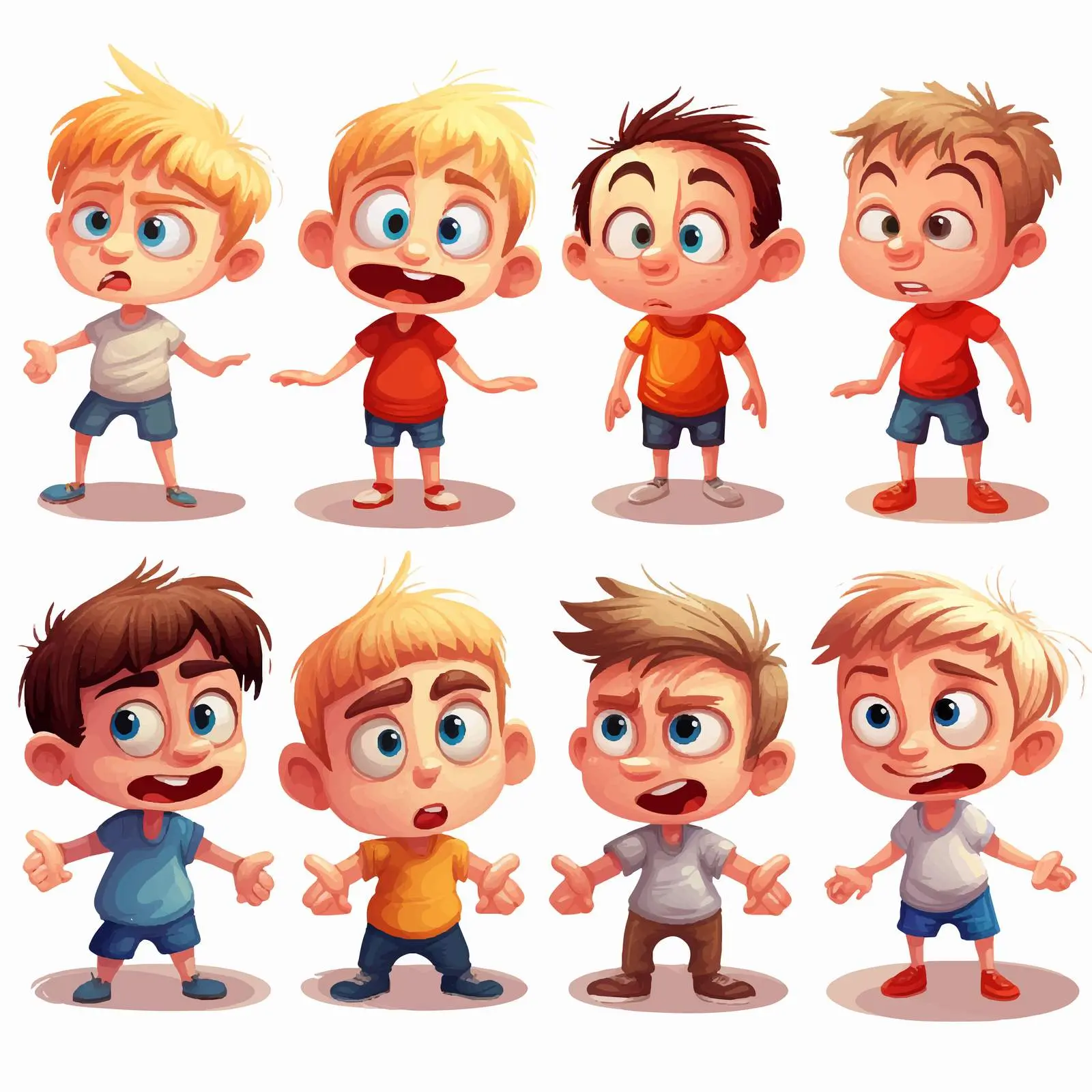 Bullying Cartoon Kids Vector Illustration — free download from Dotvec