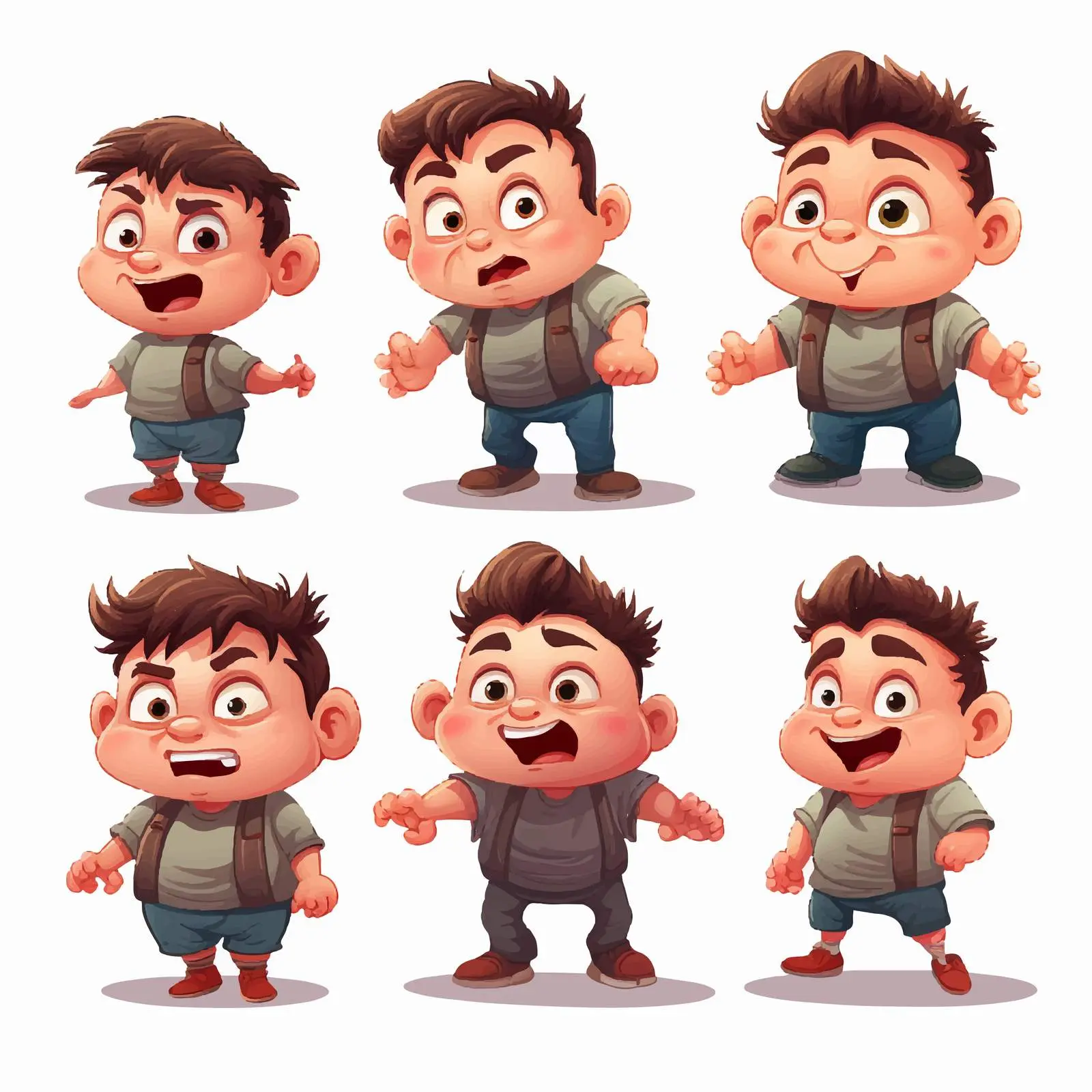 Cartoon Bully Kids Vector Illustration – free bullying image from Dotvec