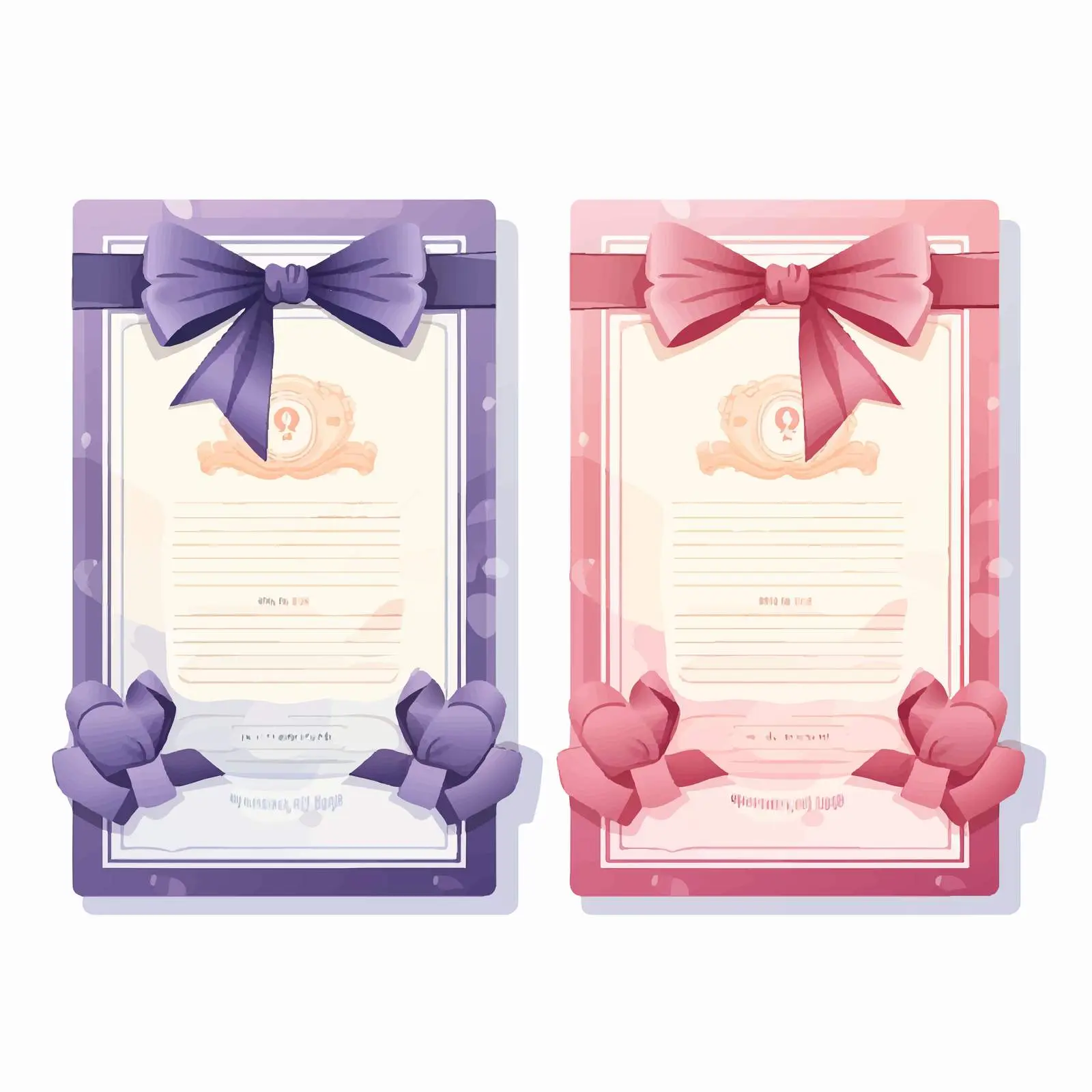 Certificates with Seal and Ribbon on White Background — free download from Dotvec