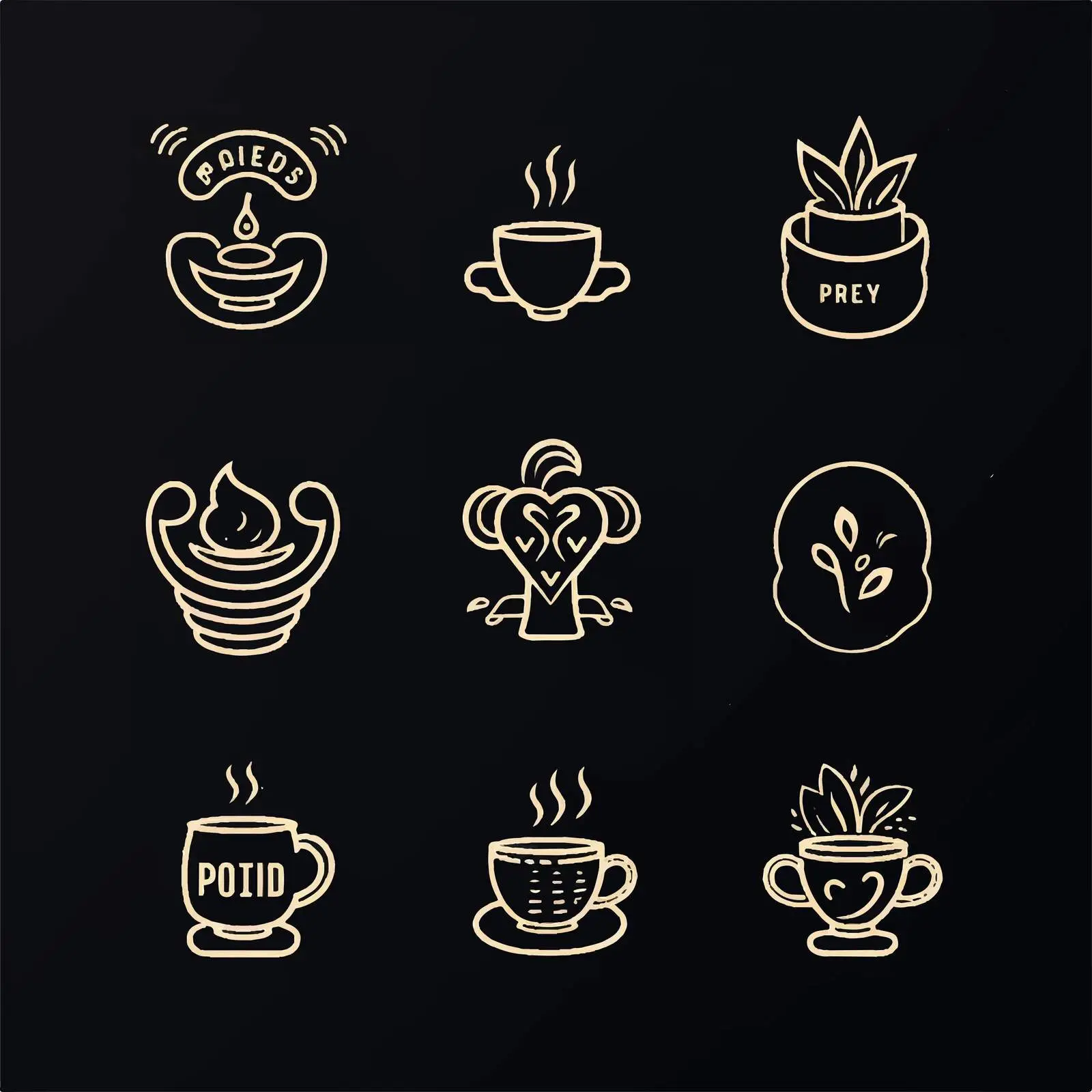 Coffee Label Badge Emblem Collection Vector Set — free download from Dotvec