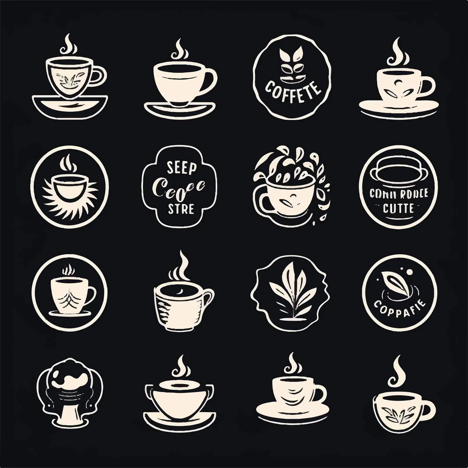 Coffee Label Badge Emblem Collection — free download from Dotvec