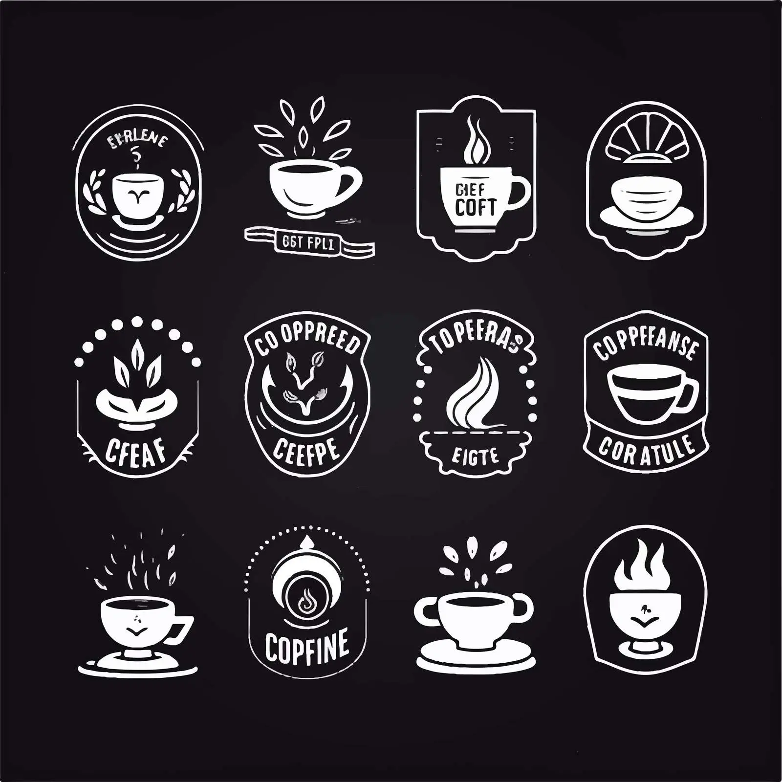 Coffee Label Logo Badge Emblem Collection — free download from Dotvec