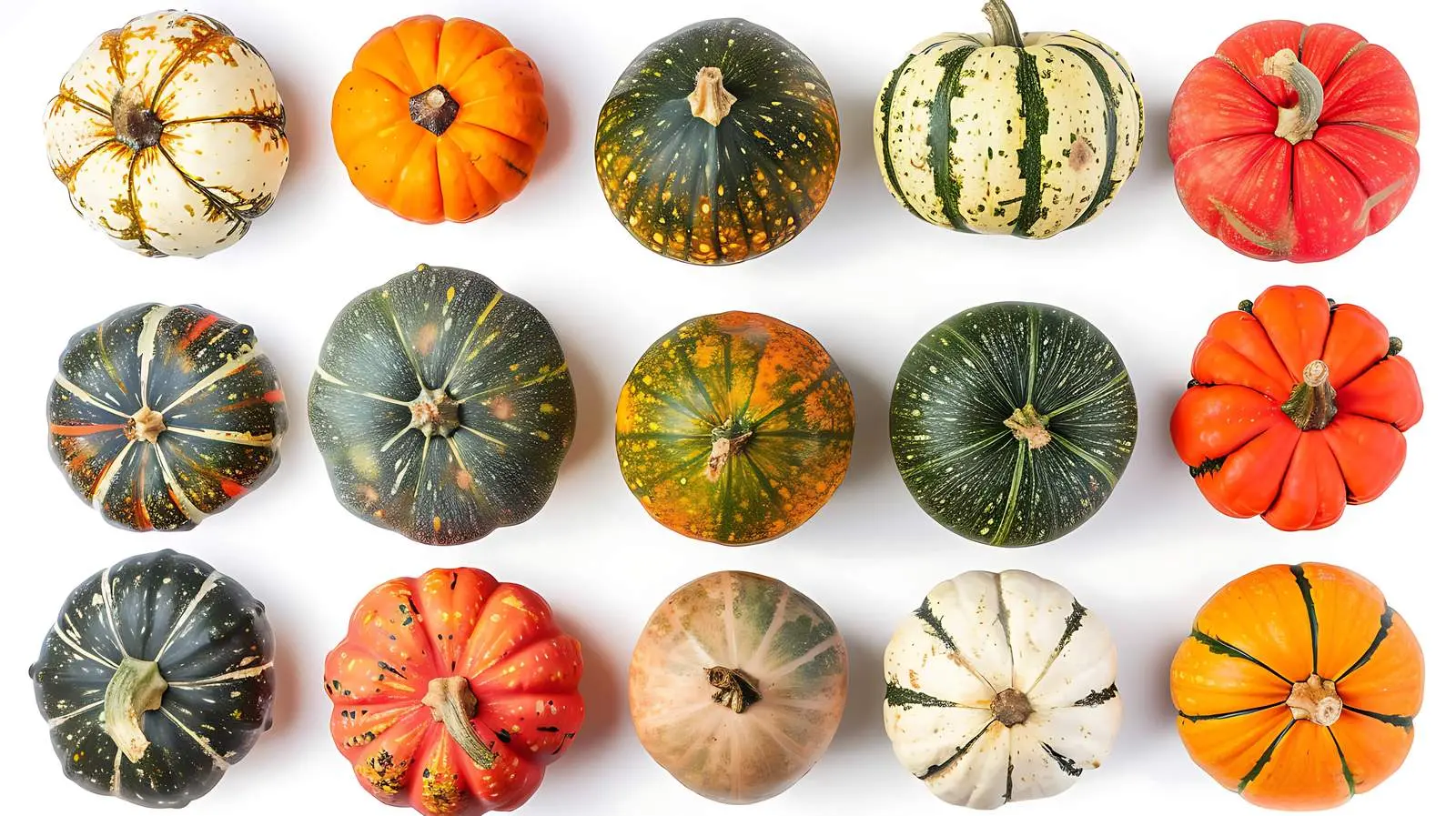 Colorful Ripe Pumpkins and Squash Flat Lay — free download from Dotvec