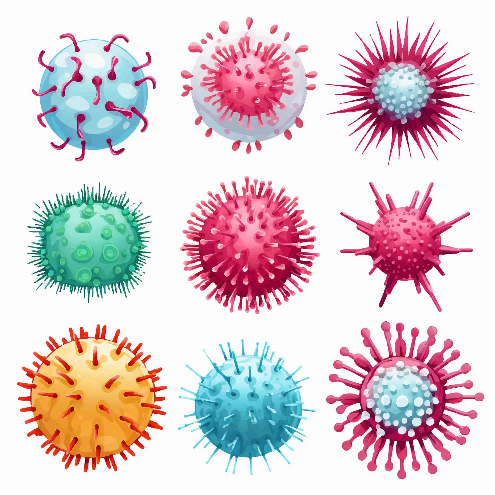 Illustration of Coronavirus Structure Vectors — free download from Dotvec