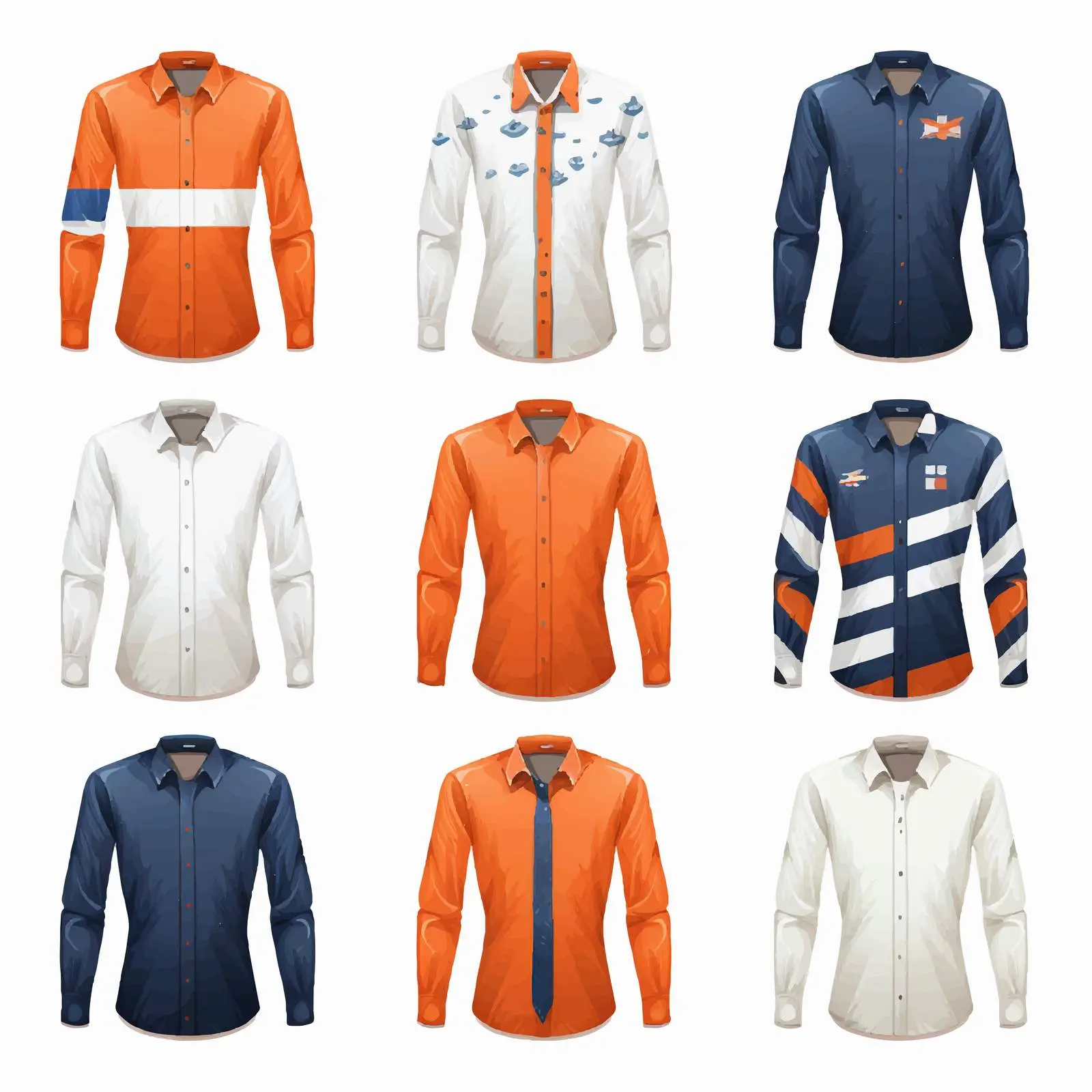 Various Male Shirts with Netherlands Flag Design – free graphic tees image from Dotvec