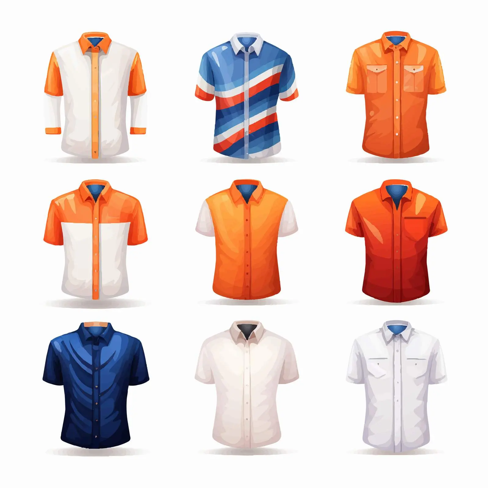 Male Shirts with Netherlands Flag Design Vectors – free graphic tees image from Dotvec