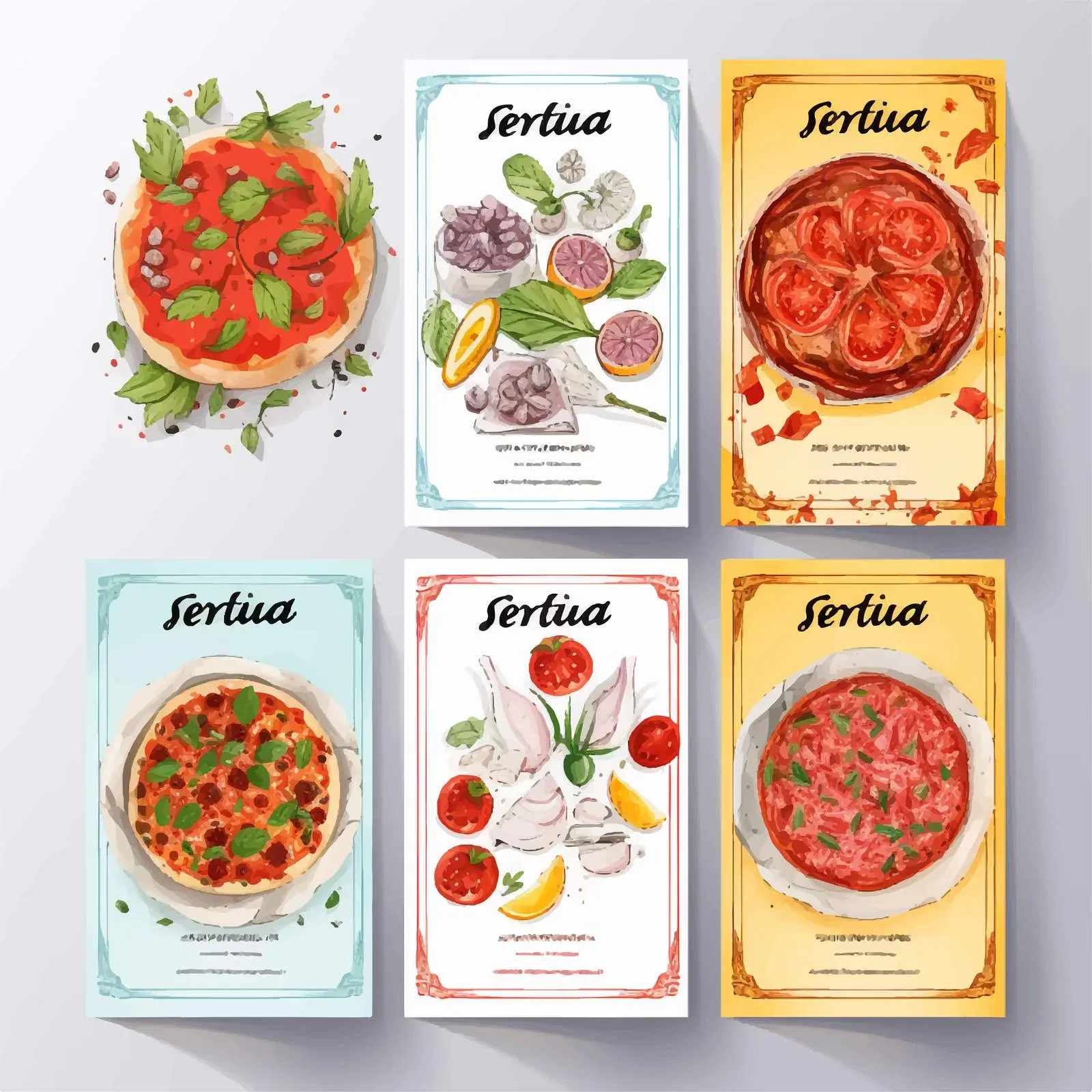 Colorful Classical Pi Flyer Templates Set — free download from Dotvec