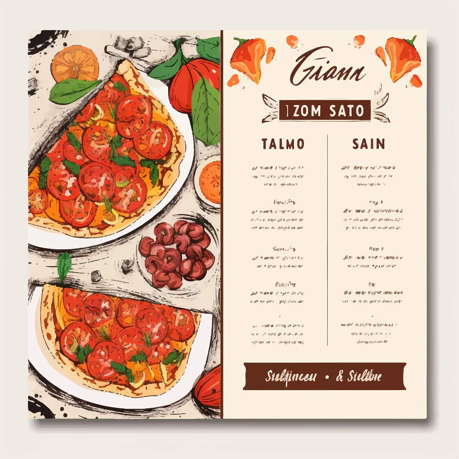 Colorful Classical Pi Flyer Templates Set – free colorful drawings image from Dotvec