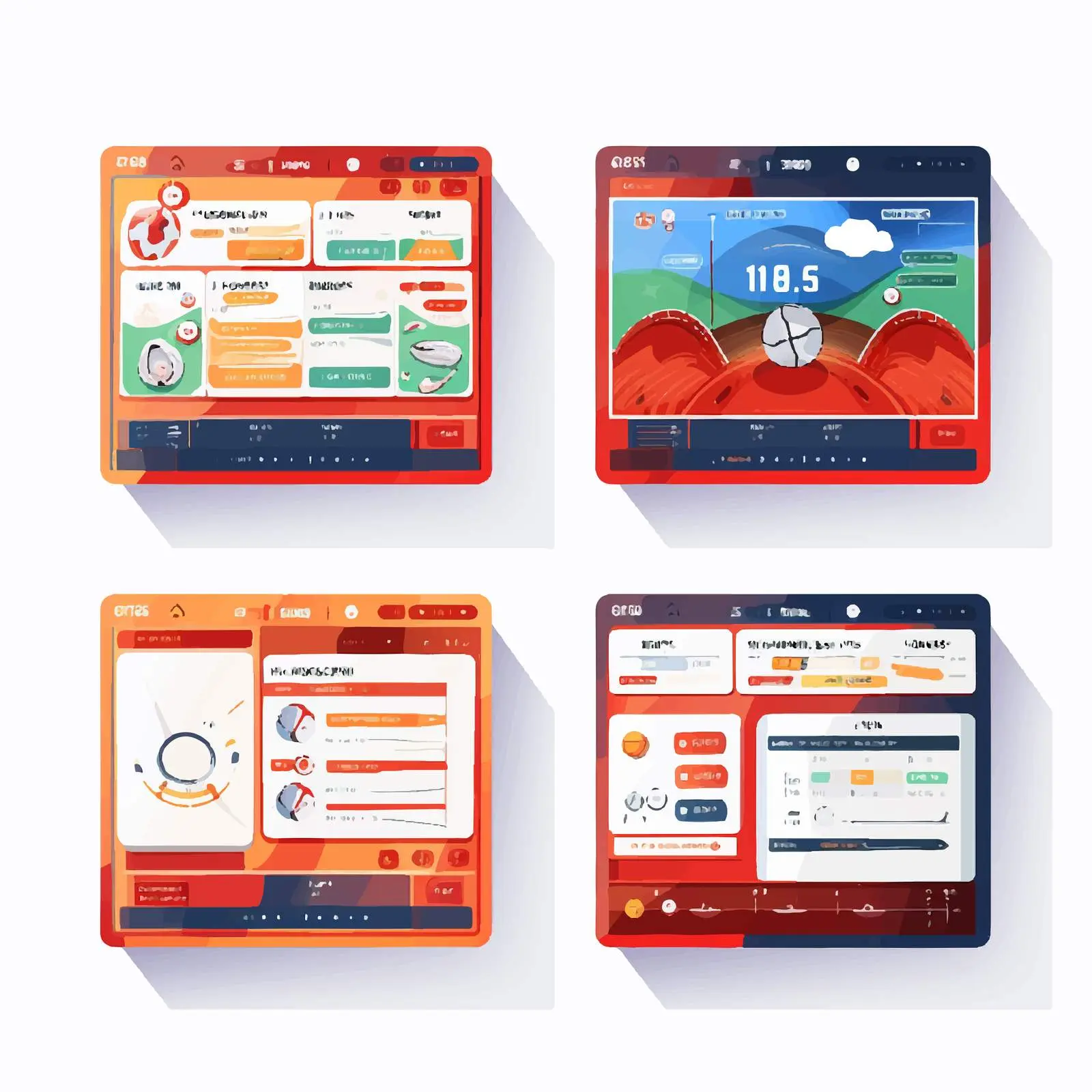 Football Match Score News on Electronic Devices — free download from Dotvec