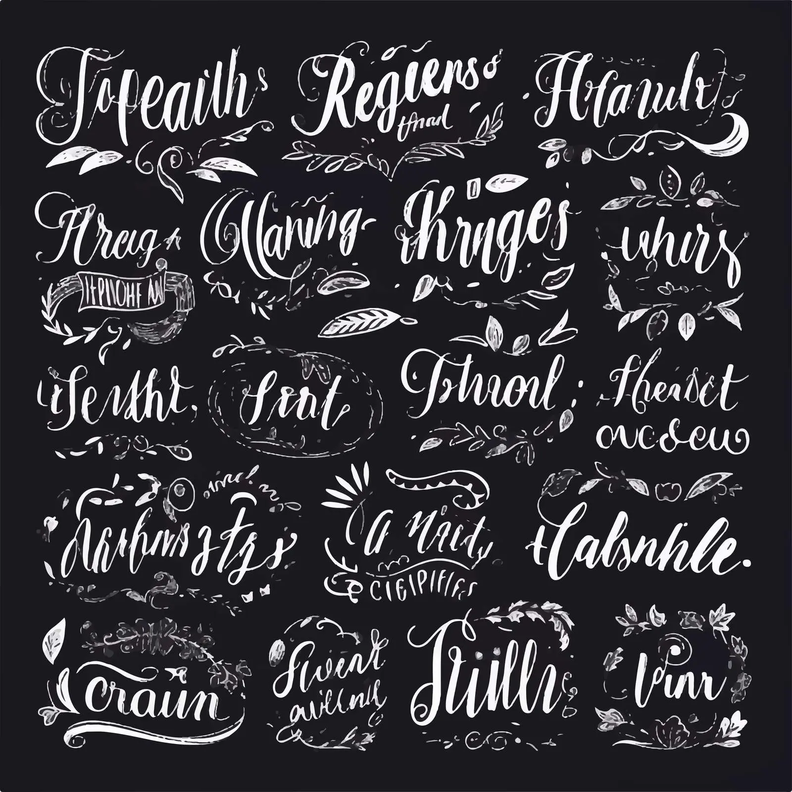 Handwritten Friendship Phrases Vector Art — free download from Dotvec