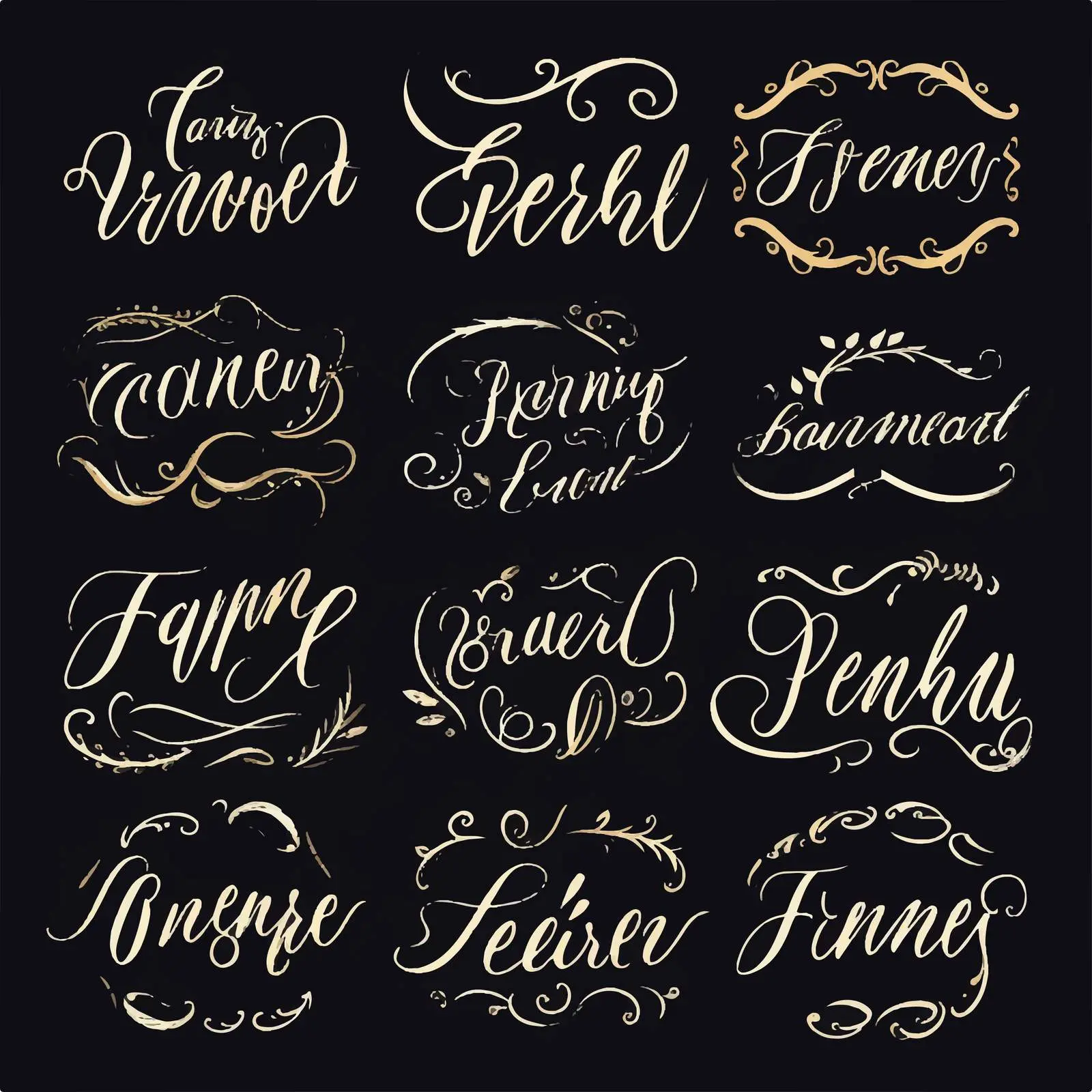 Handwritten Friendship Phrases in Calligraphy Vectors — free download from Dotvec