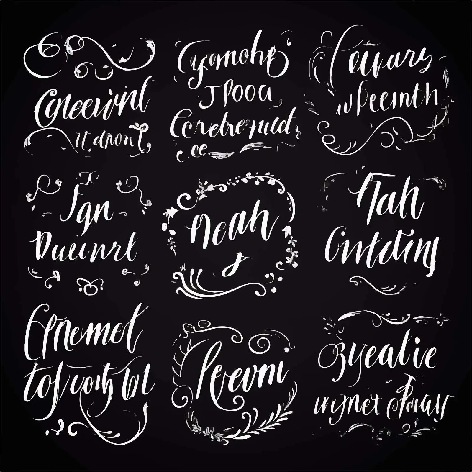 Handwritten Friendship Phrases Vector Art — free download from Dotvec