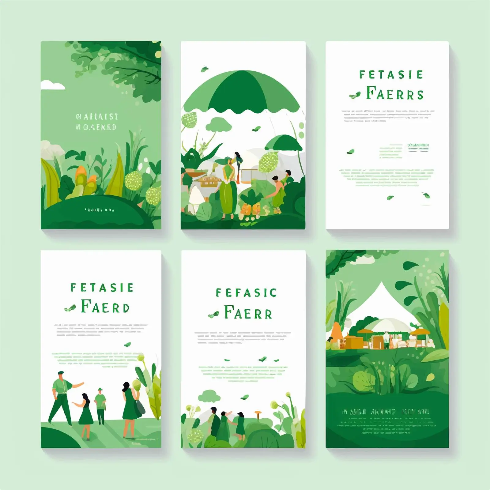 Green Harvest Festival Market Flyer Vector Design — free download from Dotvec
