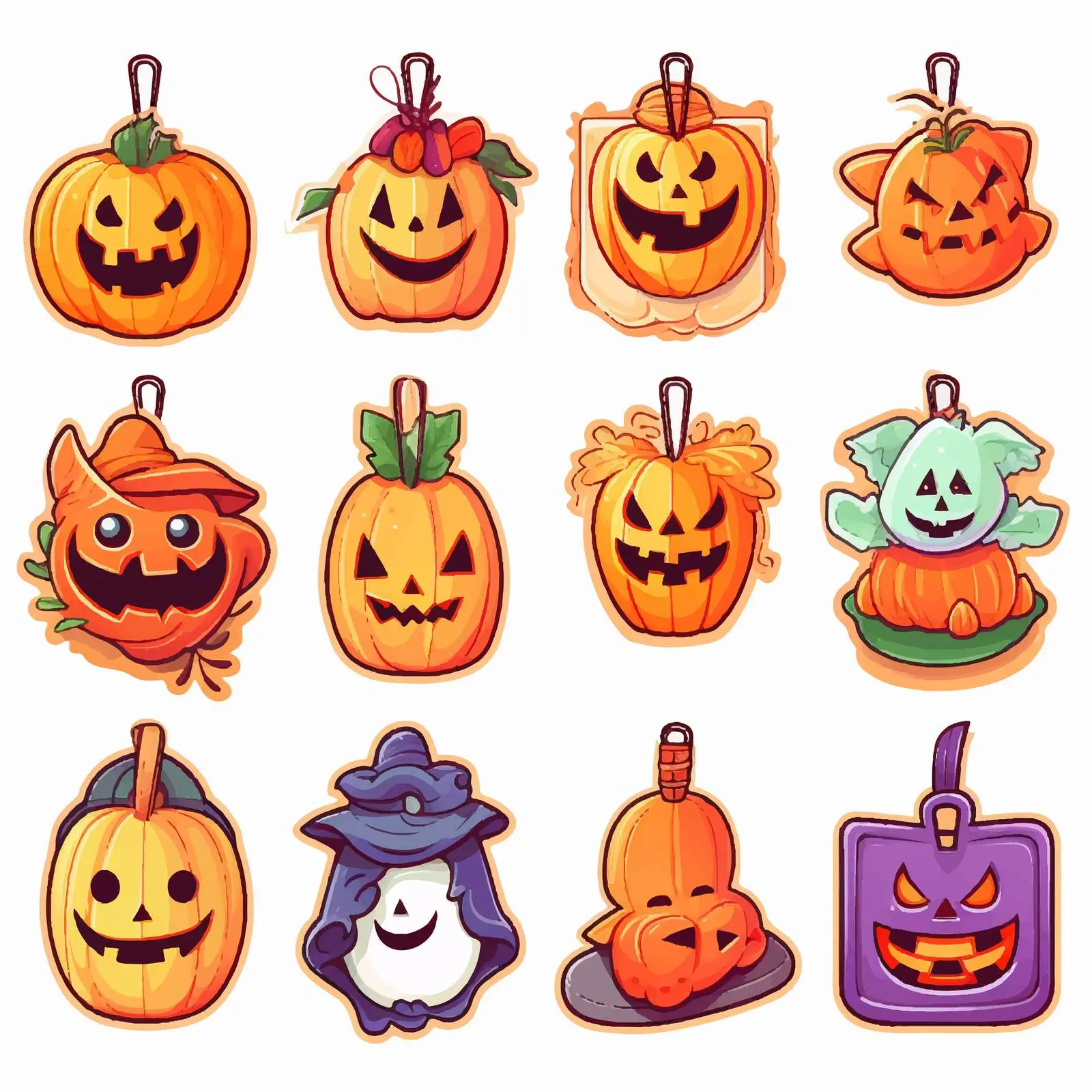 Halloween Tags for Holiday Goods Design – free ghost image from Dotvec