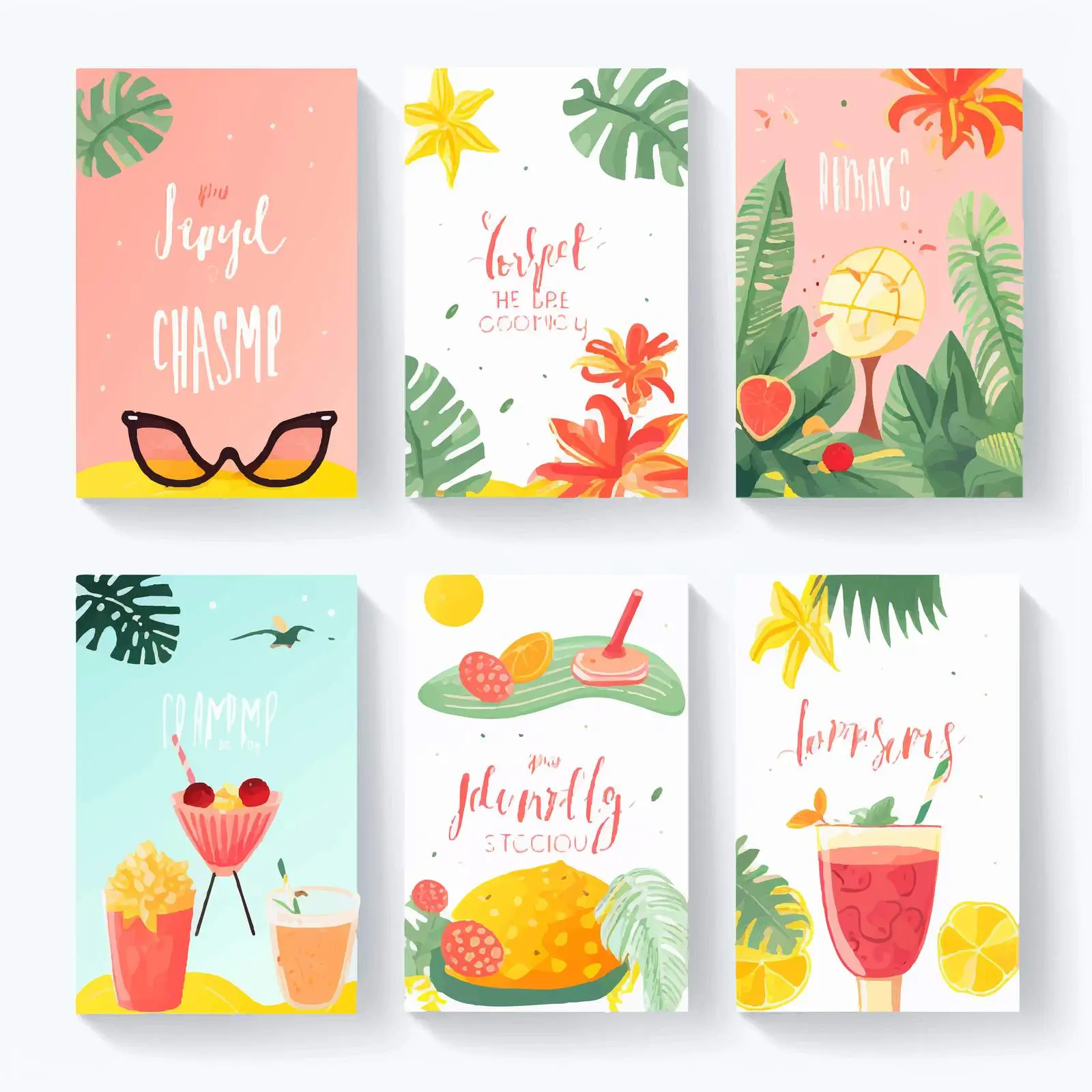 Hand-Drawn Cards with Enjoy Inscription – free fun car image from Dotvec