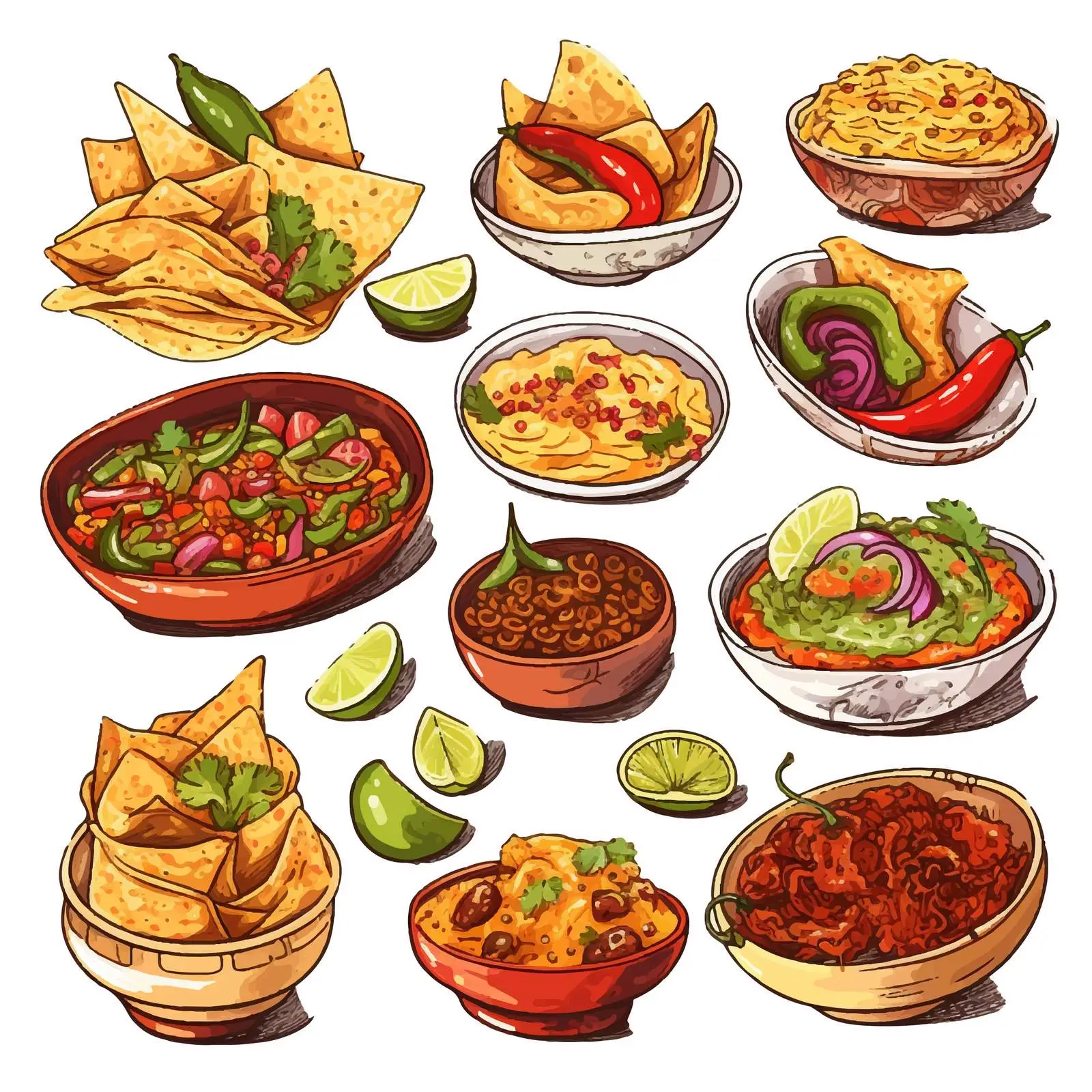 Collection of Traditional Mexican Dishes – free traditional dish image from Dotvec