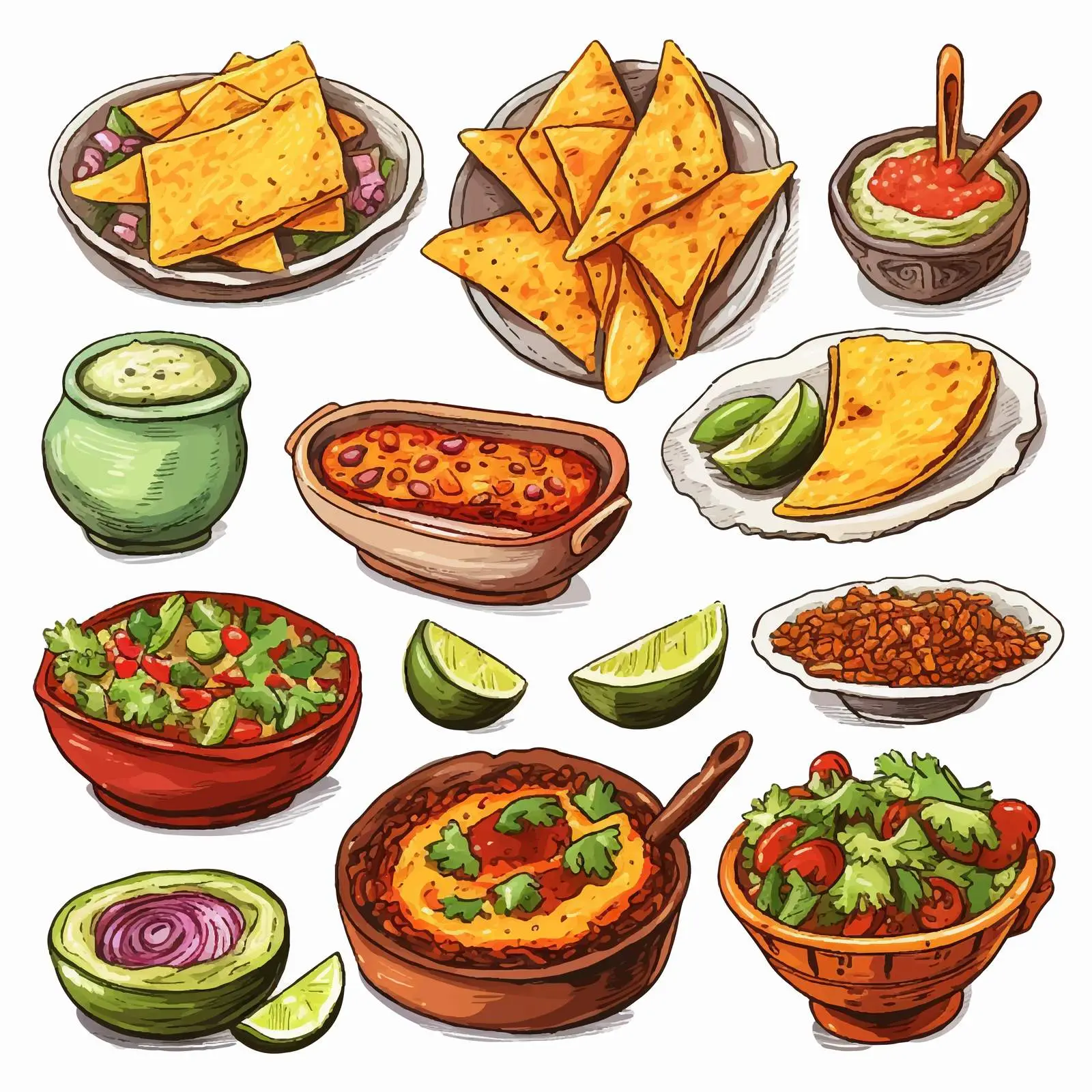 Collection of Traditional Mexican Dishes — free download from Dotvec