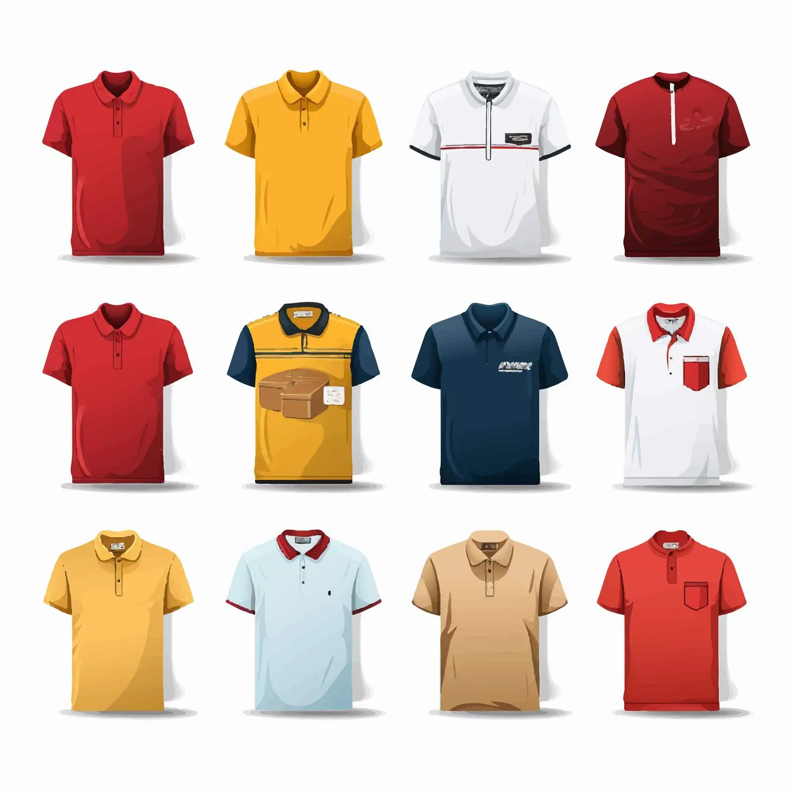 Shirt Mockup with Delivery Theme Illustration — free download from Dotvec