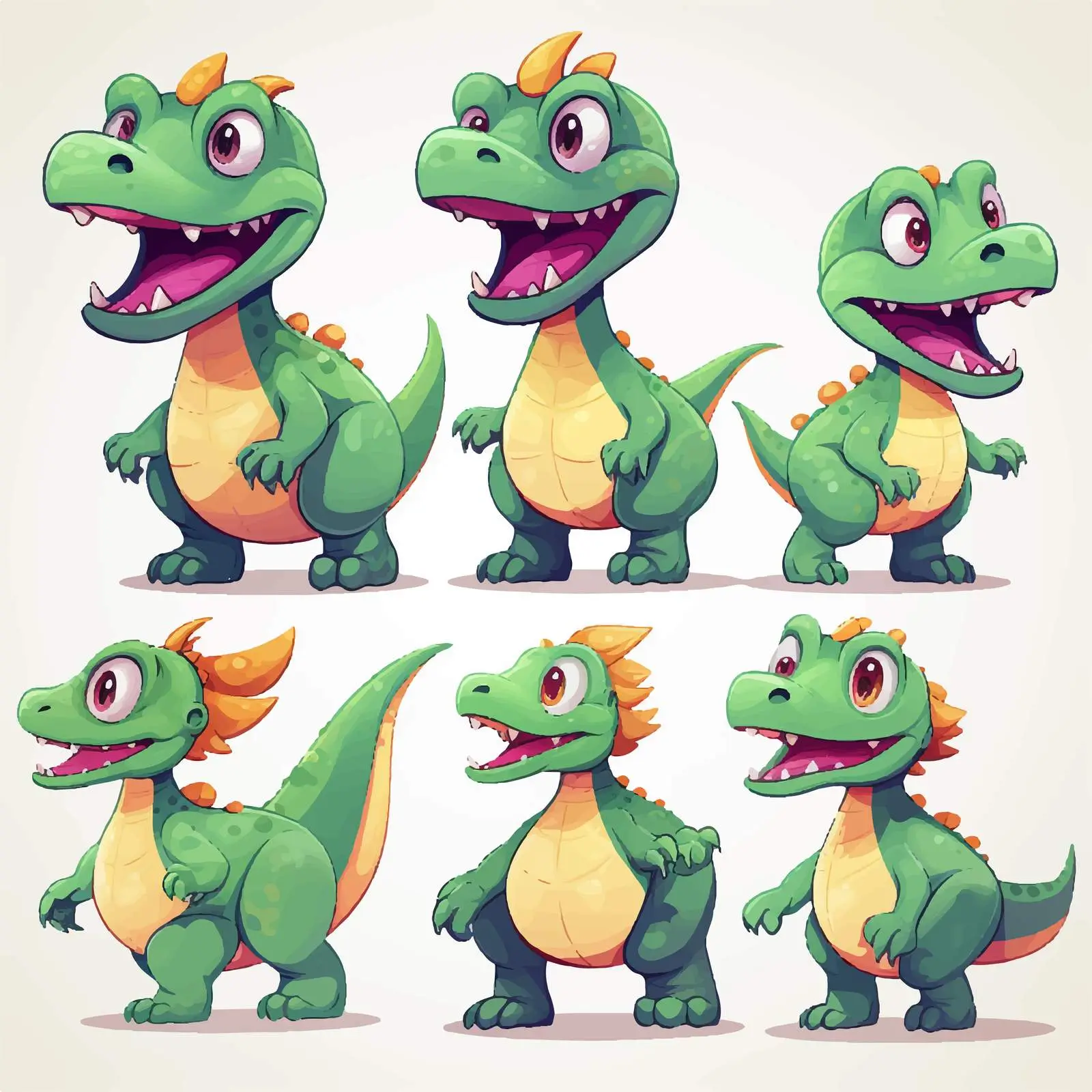 Raptorex Cartoon Character Vector Illustration — free download from Dotvec