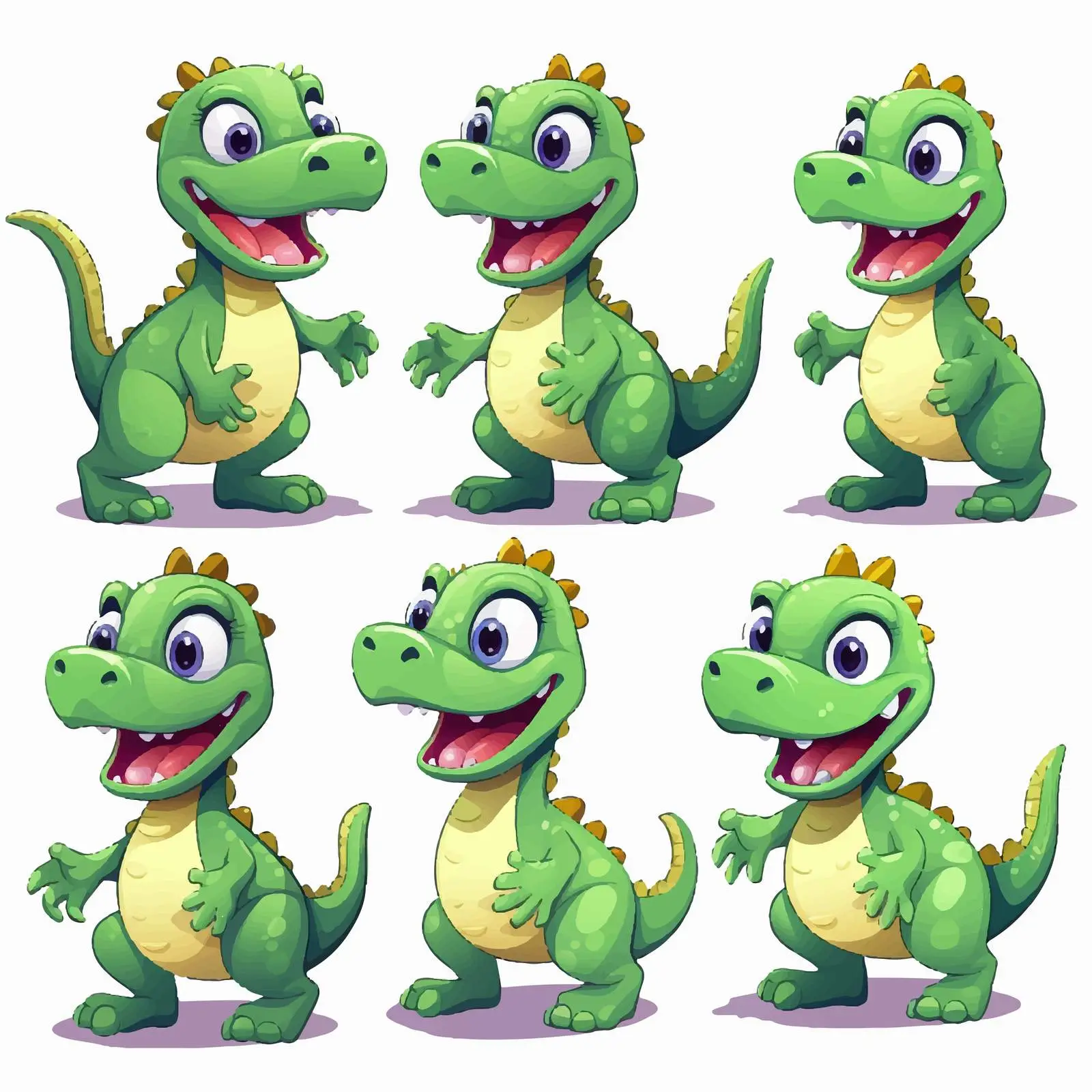Raptorex Dinosaur Cartoon Character Vector Illustration — free download from Dotvec