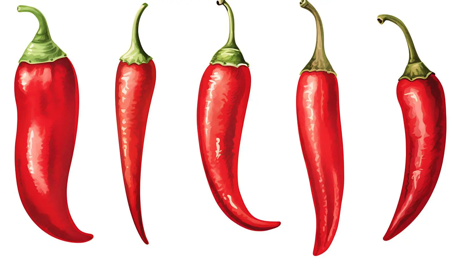 Red Chili Peppers Watercolor Illustration — free download from Dotvec