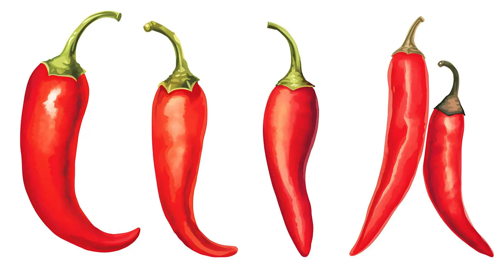 Hand-Drawn Red Chili Pepper Set — free download from Dotvec