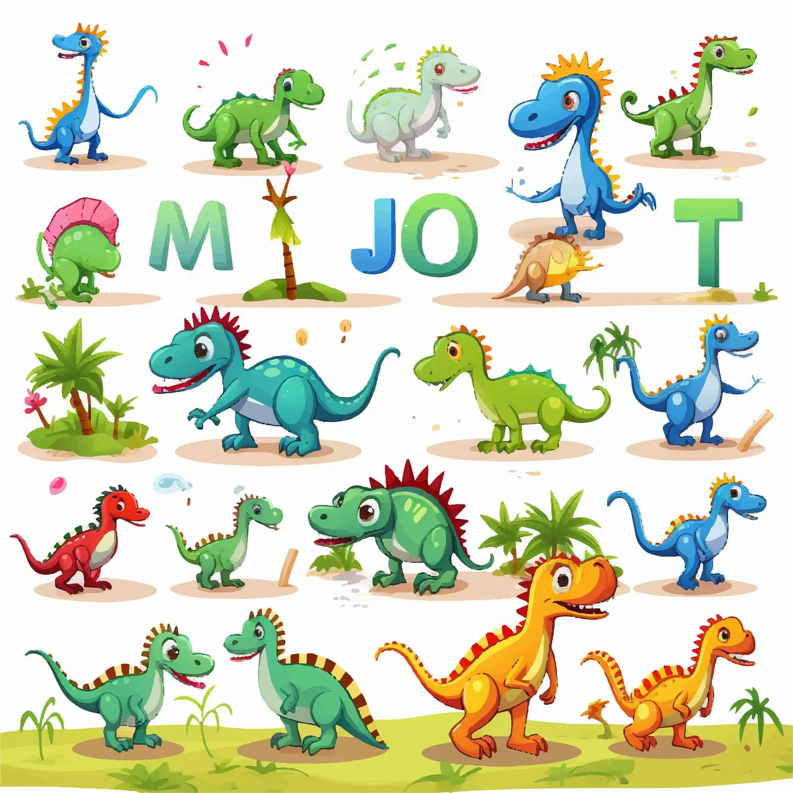 Dinosaur Handwriting Practice Spelling Words Worksheet — free download from Dotvec