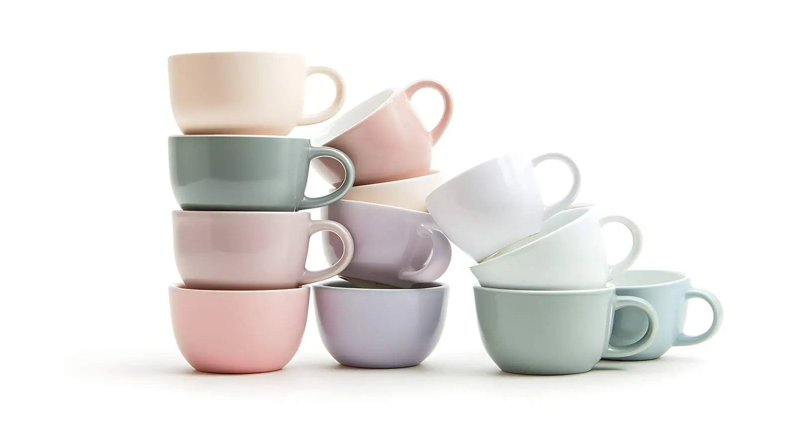 Stacking Tower Cups in Neutral Pastel Colors – free fun for kids image from Dotvec