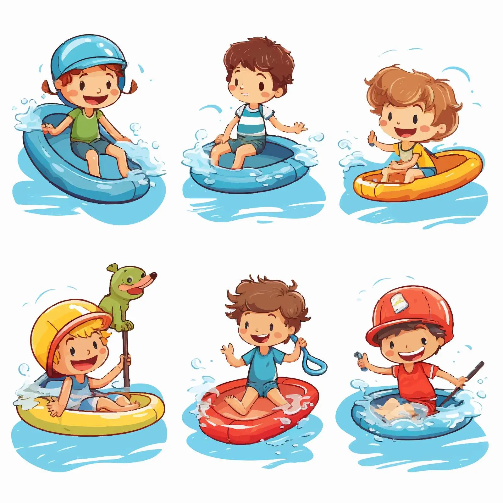 Kids Activity Stickers Design Set — free download from Dotvec