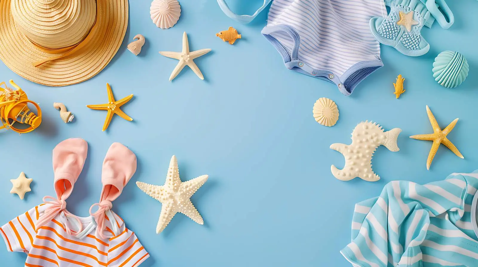 Stylish Scandinavian Baby Beach Accessories – free cute outfit image from Dotvec