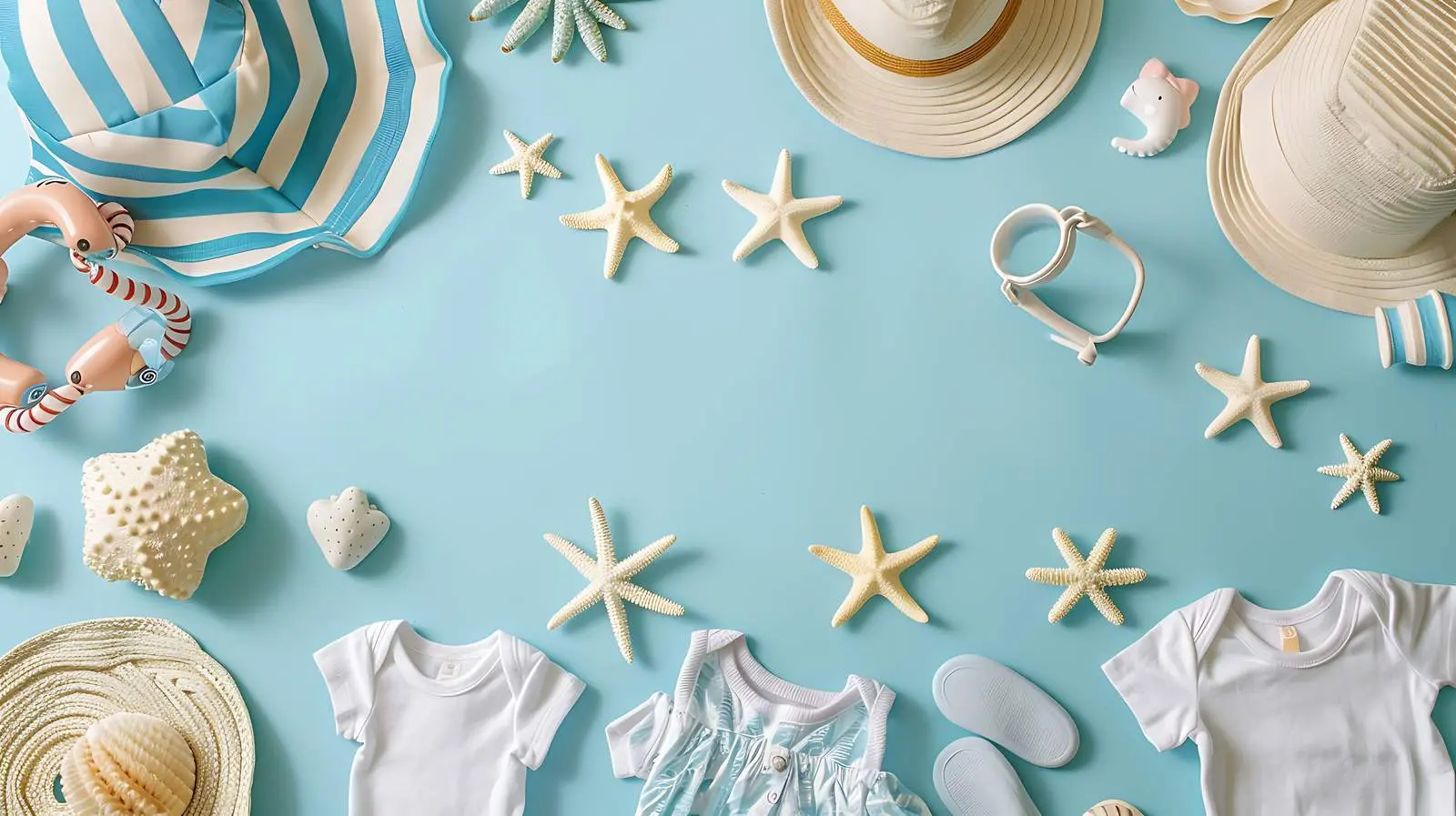 Stylish Scandinavian Beach Set for Kids — free download from Dotvec