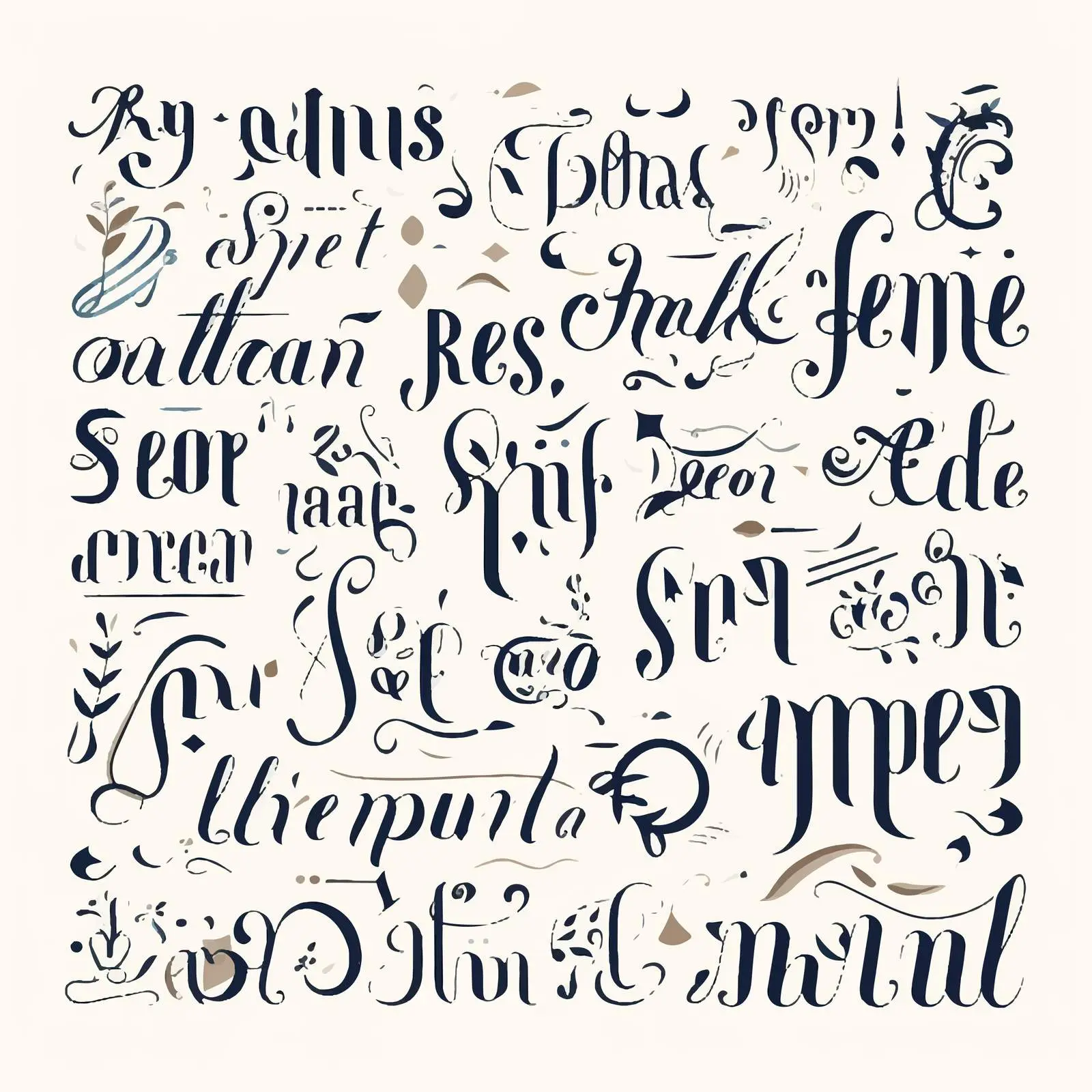 Handwritten Ampersands and Conjunctions Vectors — free download from Dotvec