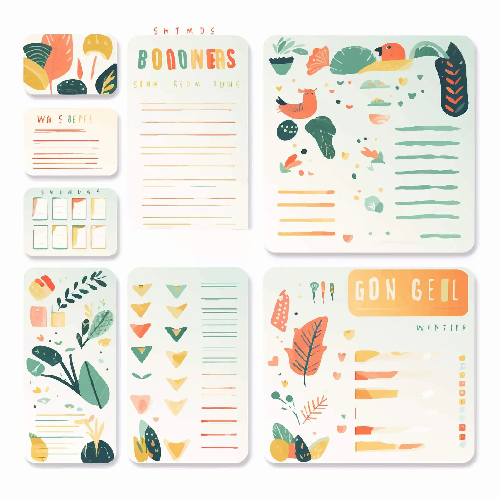 Weekly Planner and To-Do List Templates — free download from Dotvec