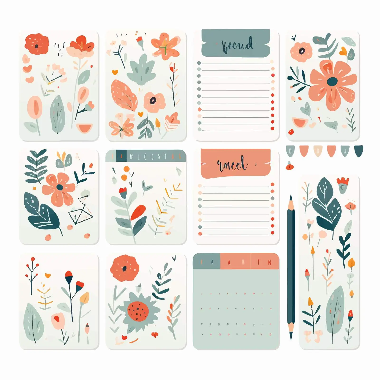 Weekly Planner and To-Do List Templates – free list making image from Dotvec