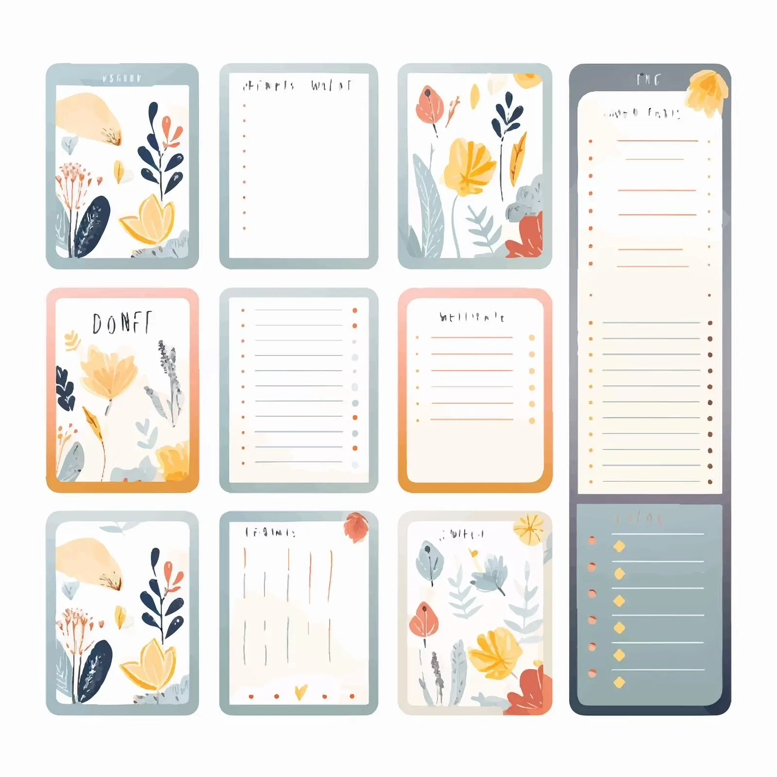 Weekly Planner and To-Do List Templates — free download from Dotvec