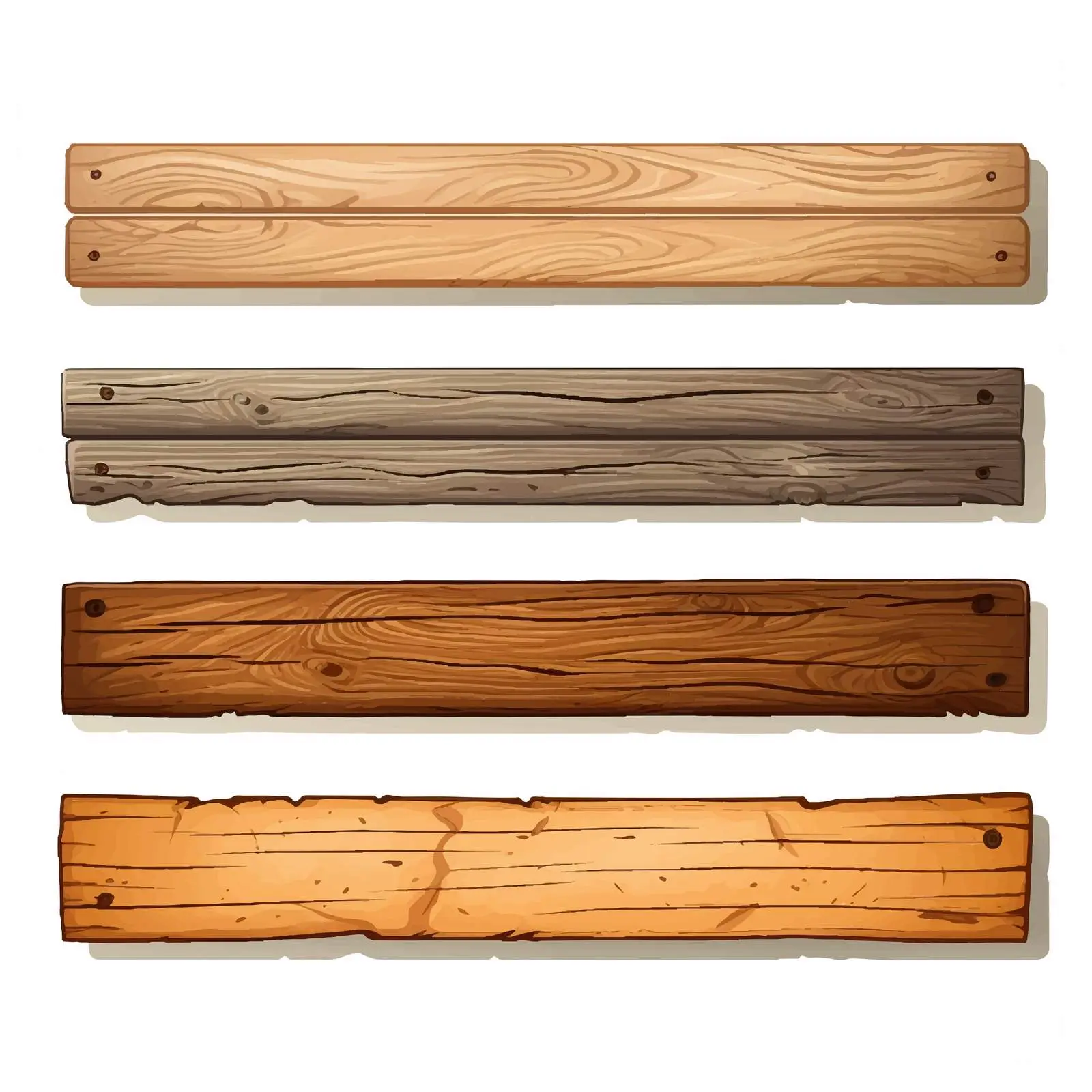 Wooden Planks Vector Set with Various Textures — free download from Dotvec