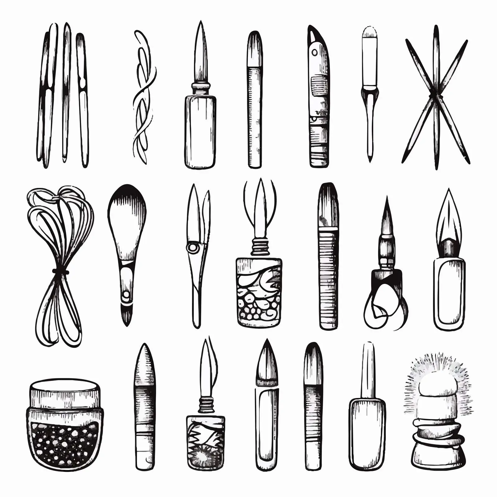 Elegant Manicure Concept with Long Nail Designs — free download from Dotvec