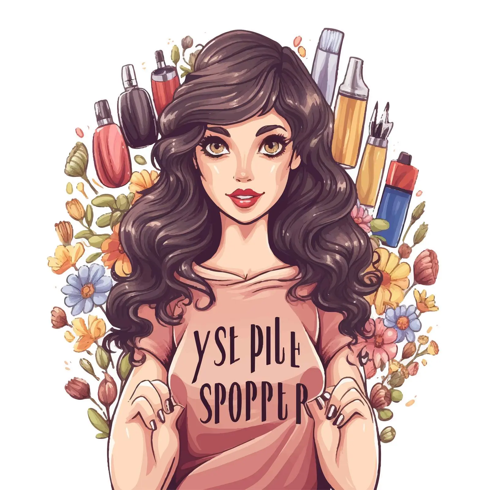 Nail Art Superpower Vector Design — free download from Dotvec