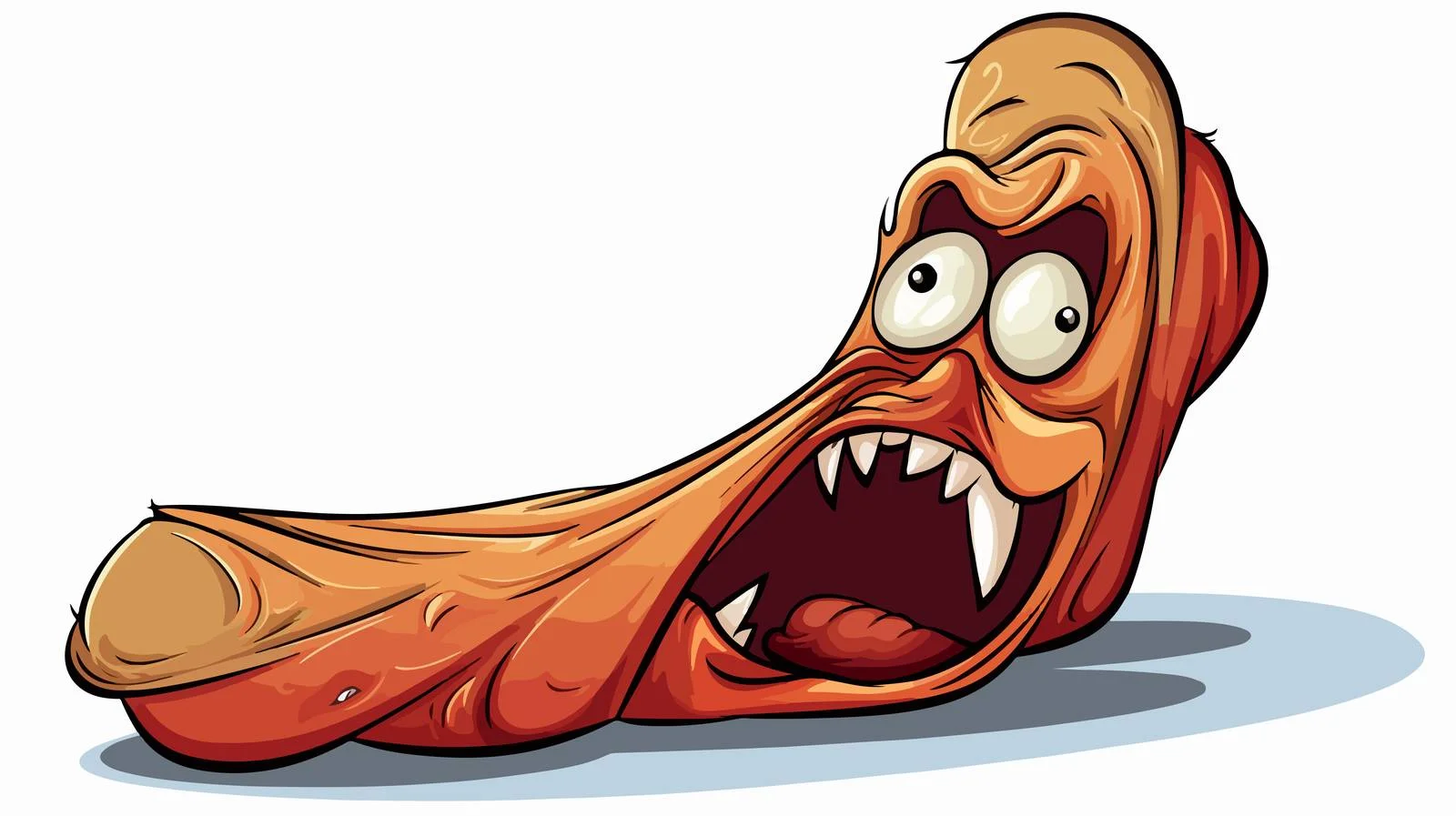 Cartoon Severed Foot Vector Illustration — free download from Dotvec