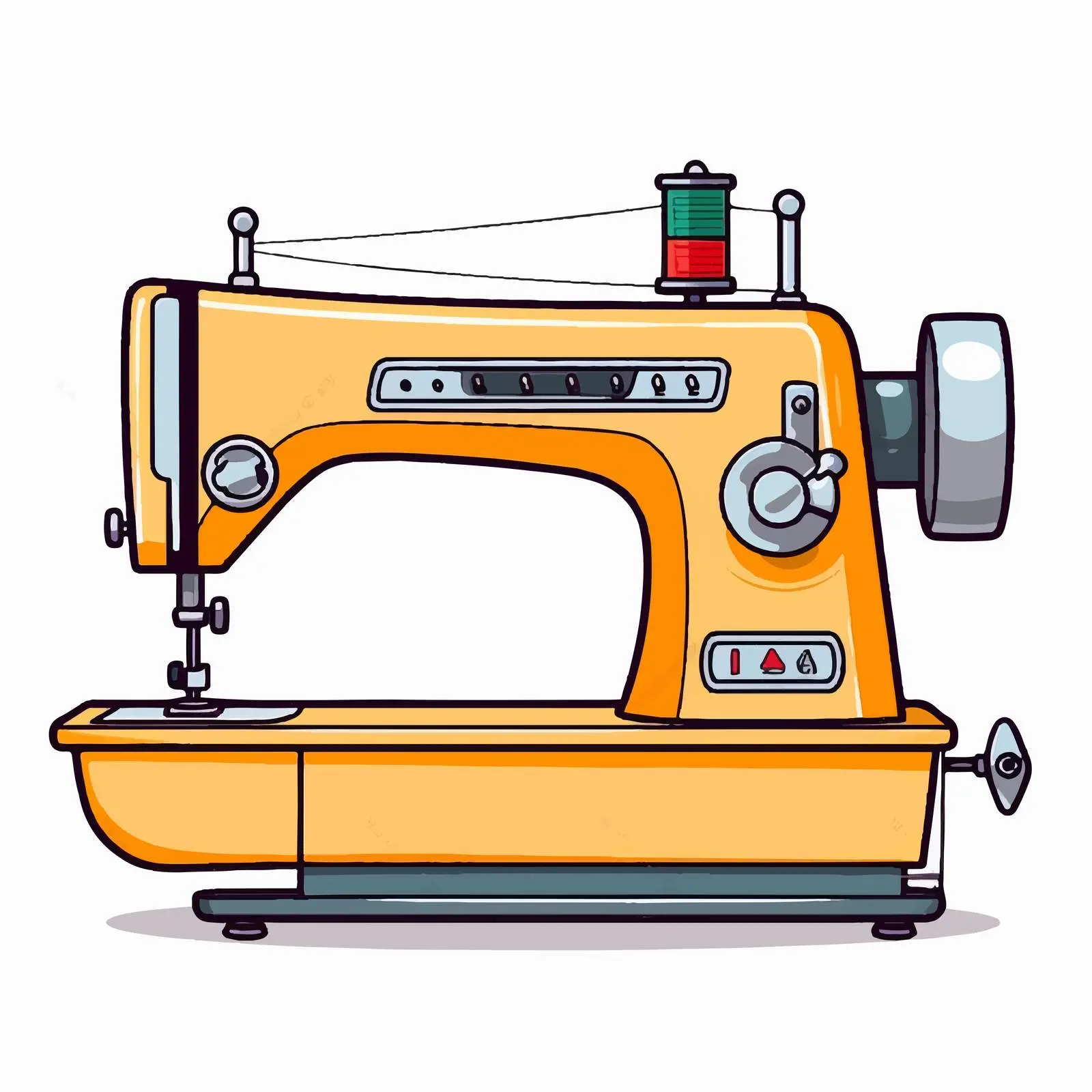 Sewing Machine Line Vector Illustration — free download from Dotvec