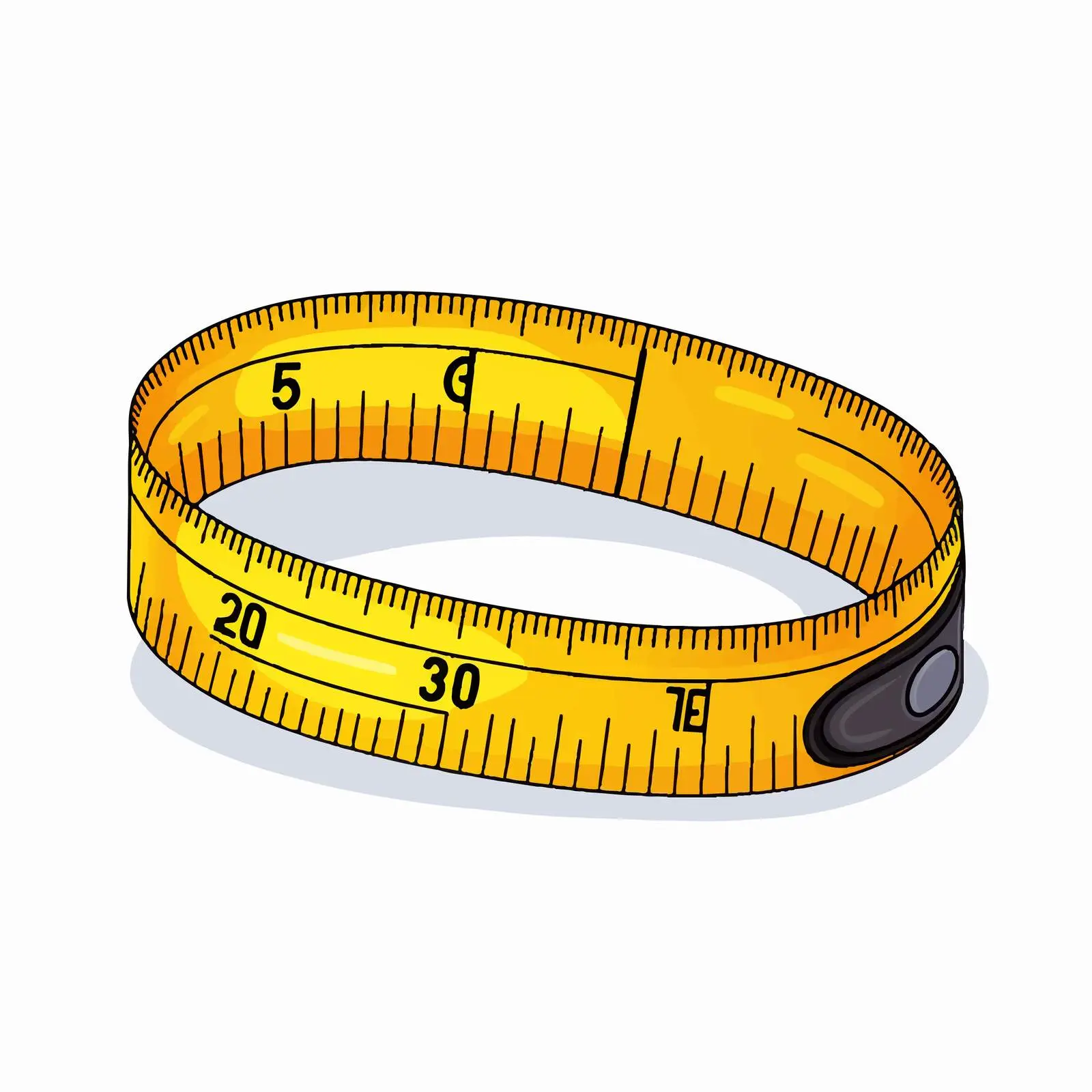 Rolled Sewing Tape Measure for Length Measurement – free tape measure image from Dotvec