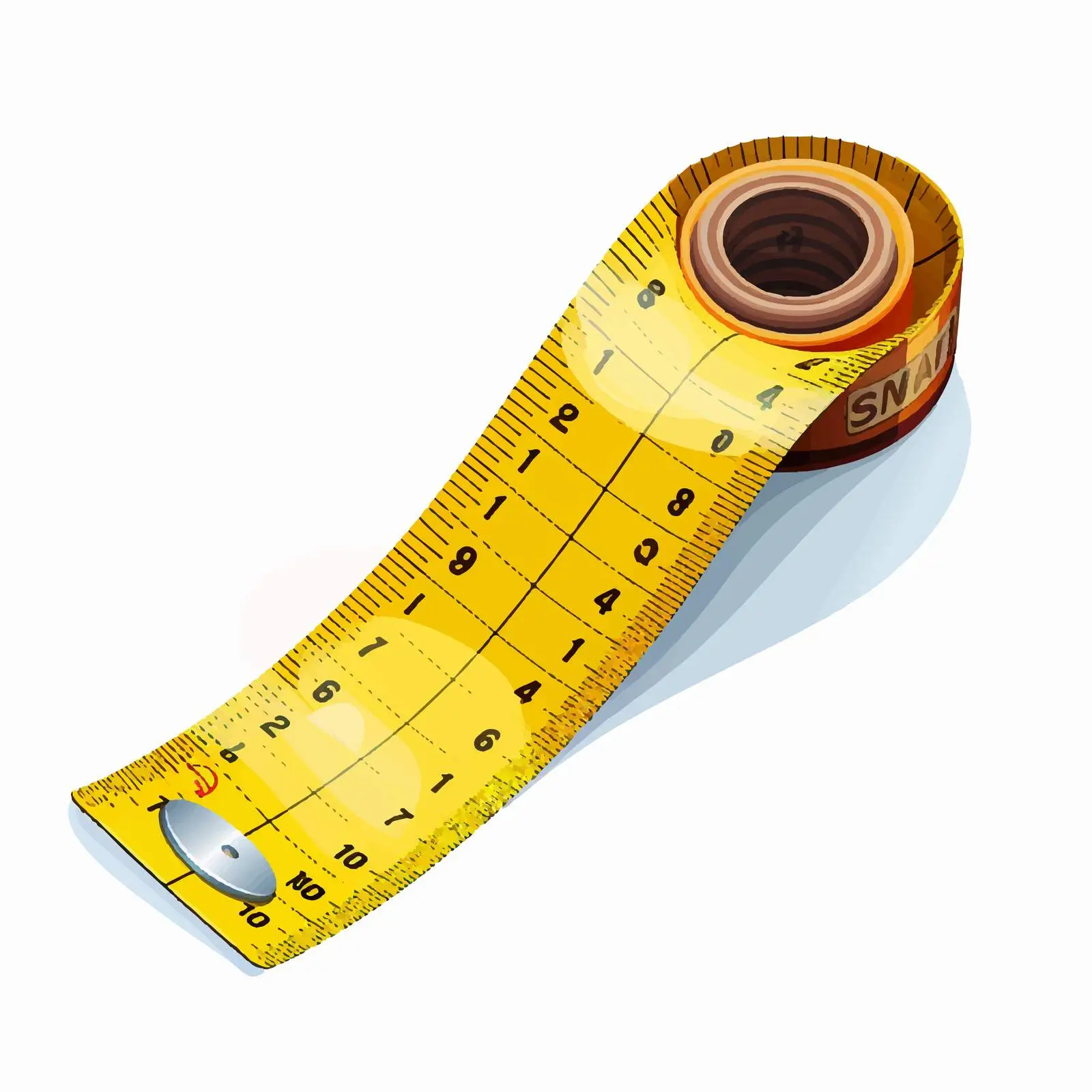 Rolled Centimeter Sewing Tape Measure Vector — free download from Dotvec