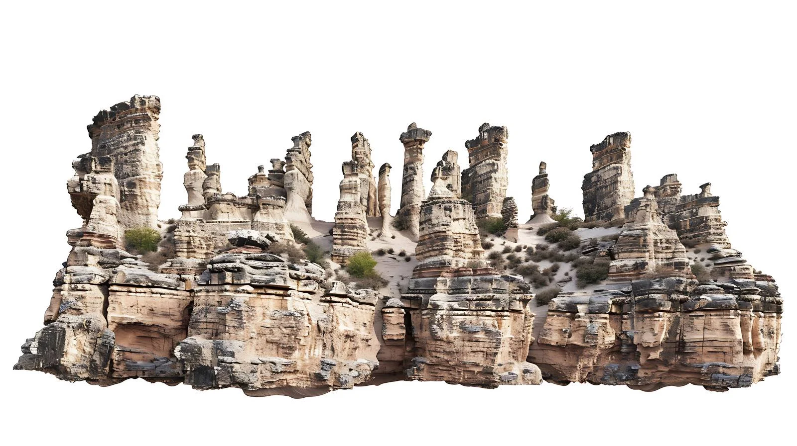 Captivating Shaanxi Landscape on White Background — free download from Dotvec
